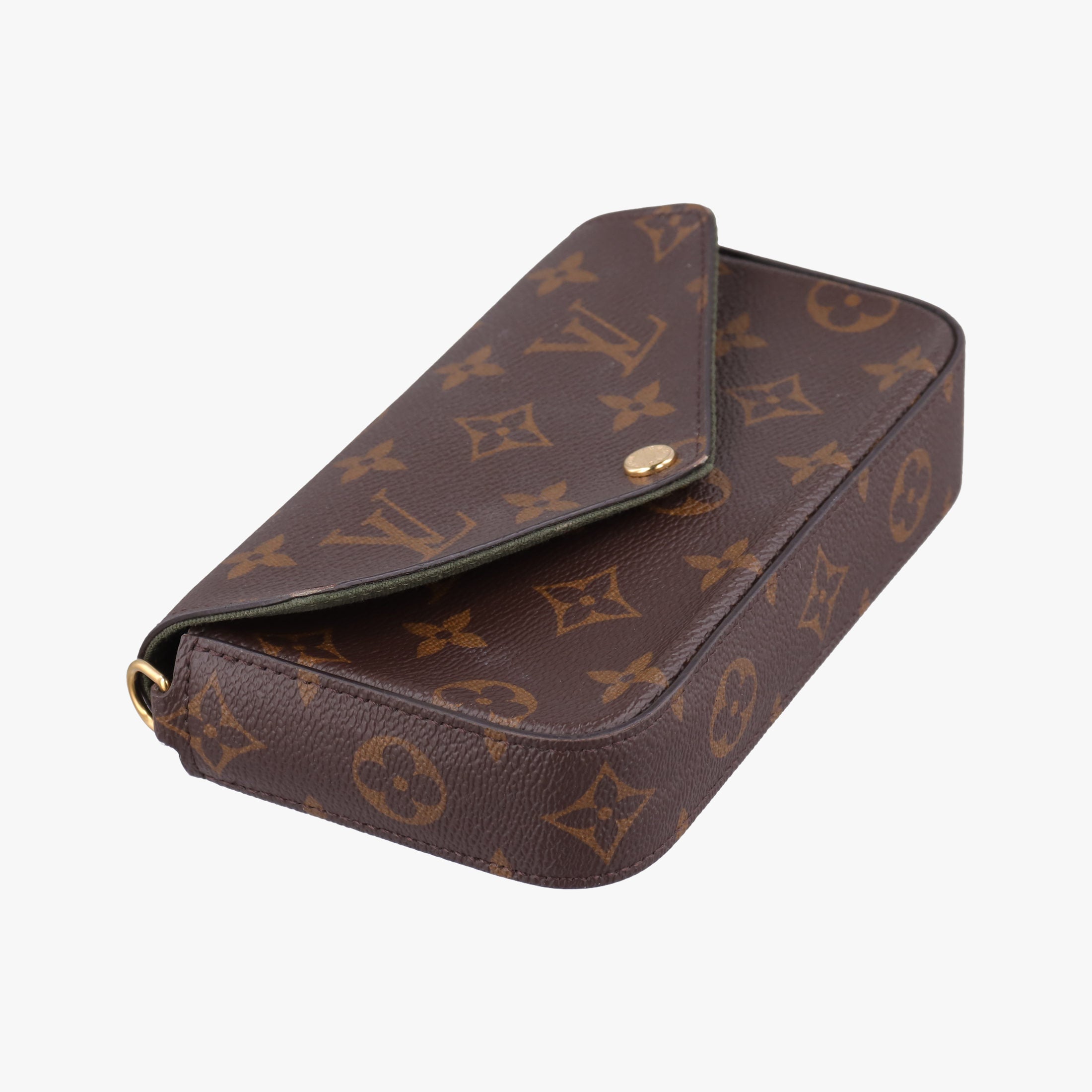 Pre-owned Louis Vuitton Multi Pochette FeLICIE Brown×KHAKI Monogram Canvas M80091 shoulderbag | stylenewstar