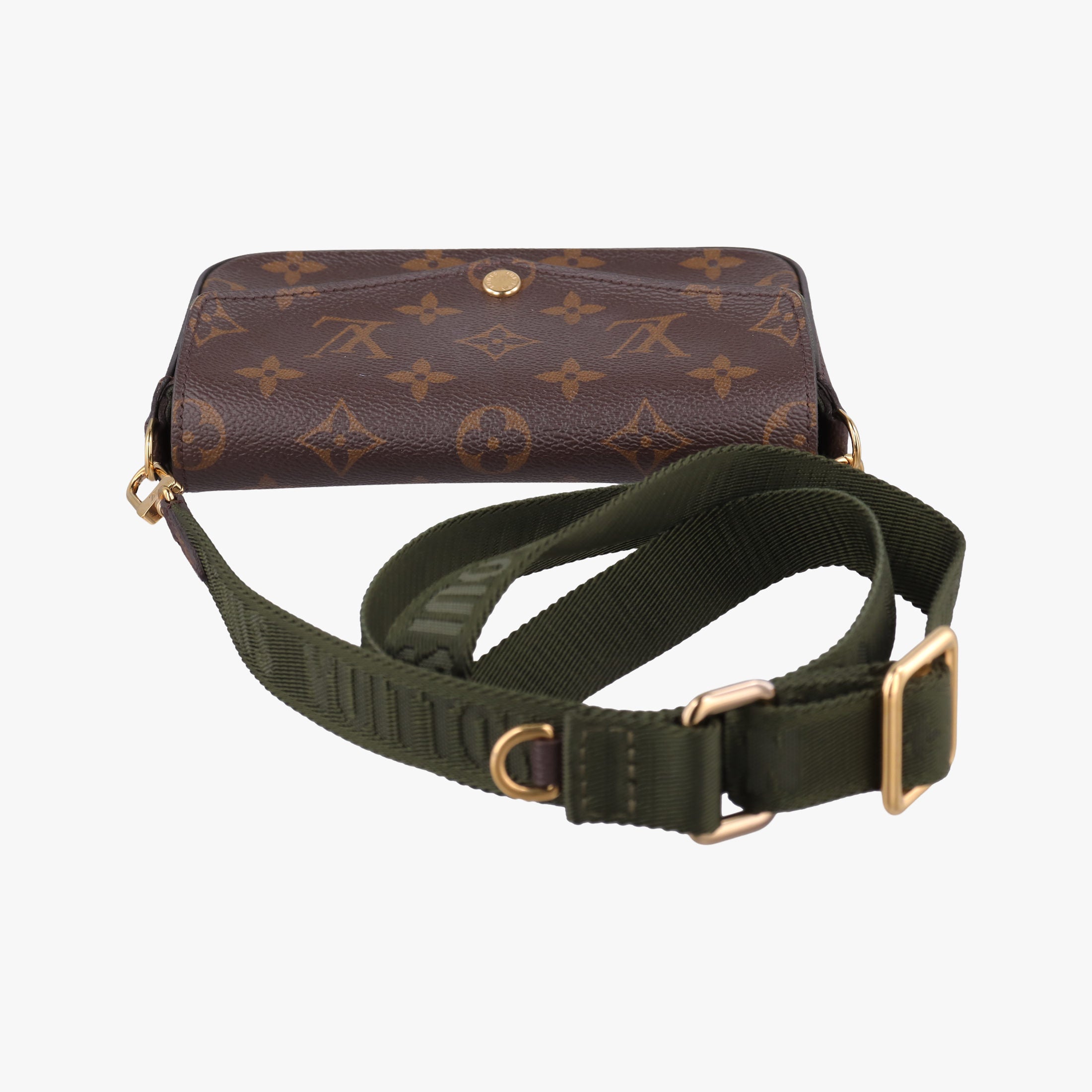 Pre-owned Louis Vuitton Multi Pochette FeLICIE Brown×KHAKI Monogram Canvas M80091 shoulderbag | stylenewstar