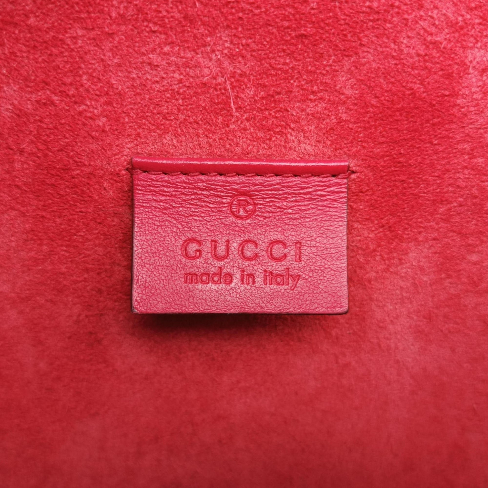 Secondhand Gucci Dionysus beige×red PVC coated canvas × suede 421970 shoulderbag | stylenewstar
