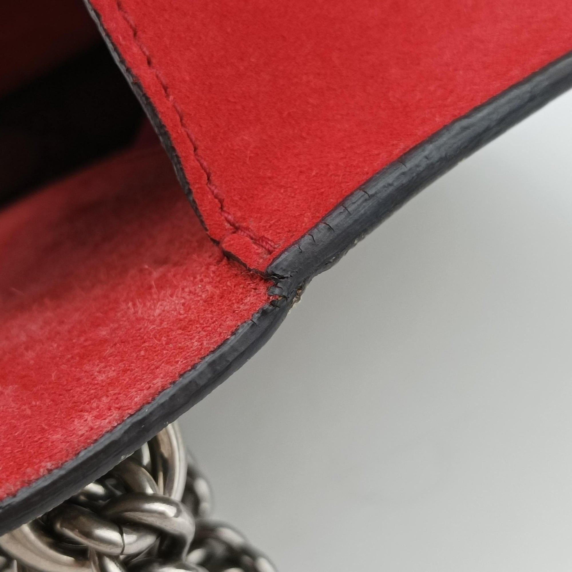 Secondhand Gucci Dionysus beige×red PVC coated canvas × suede 421970 shoulderbag | stylenewstar