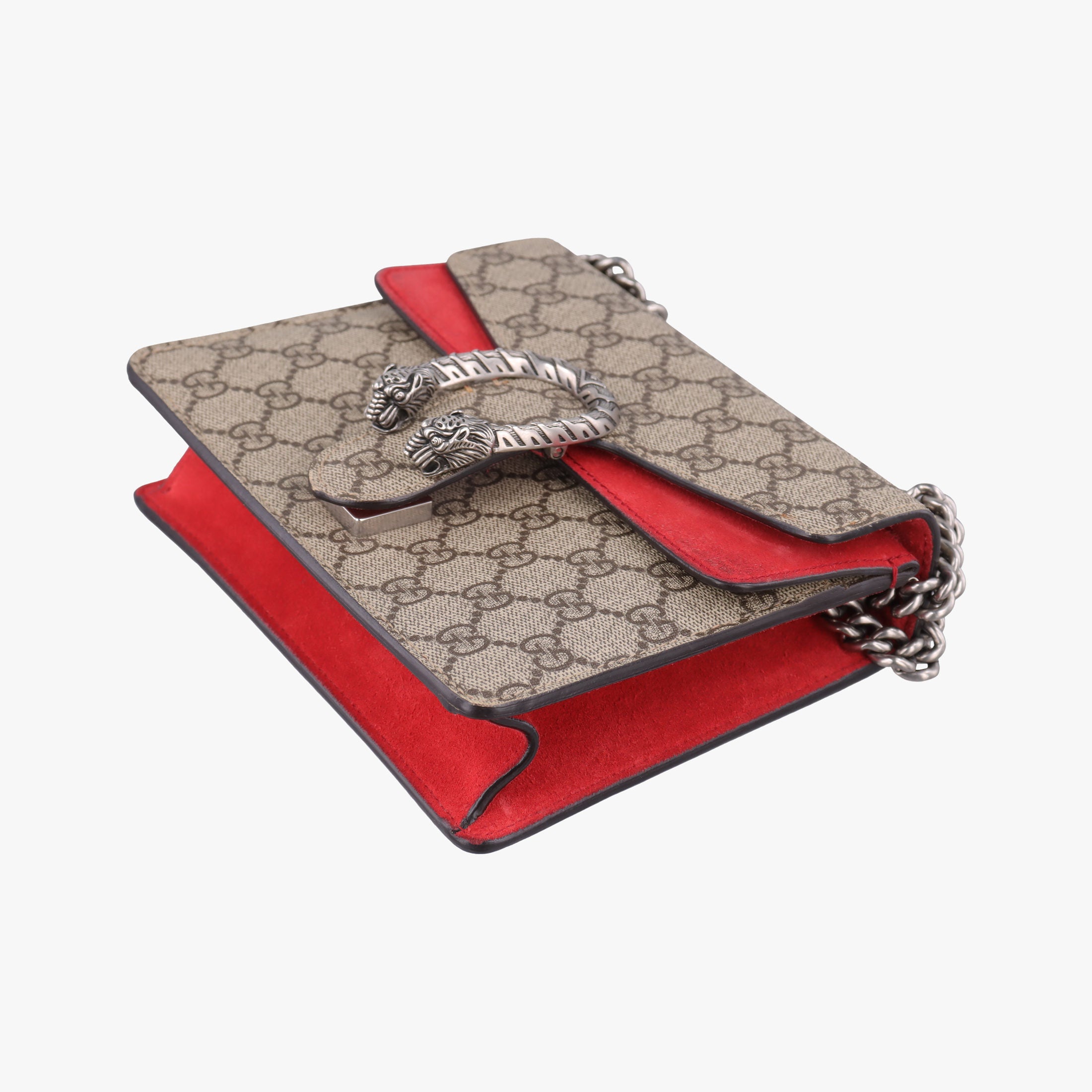 Secondhand Gucci Dionysus beige×red PVC coated canvas × suede 421970 shoulderbag | stylenewstar