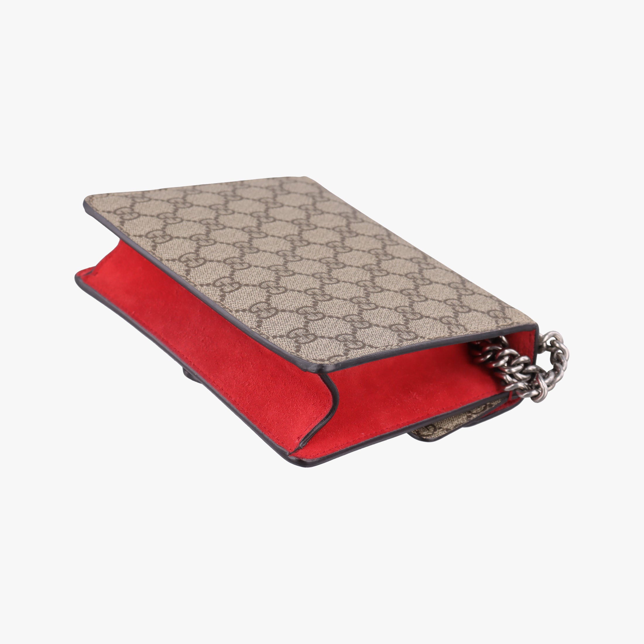 Secondhand Gucci Dionysus beige×red PVC coated canvas × suede 421970 shoulderbag | stylenewstar