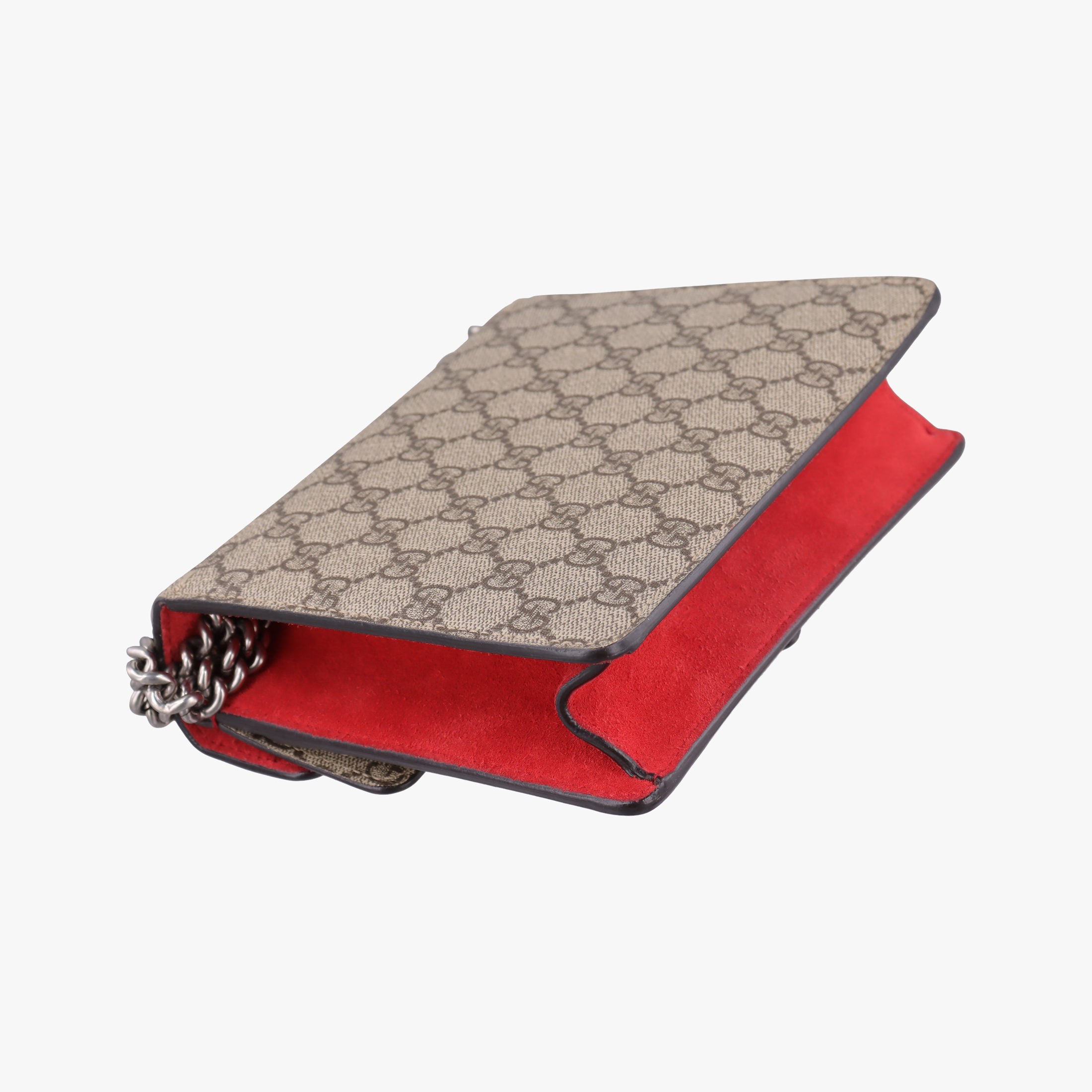 Secondhand Gucci Dionysus beige×red PVC coated canvas × suede 421970 shoulderbag | stylenewstar
