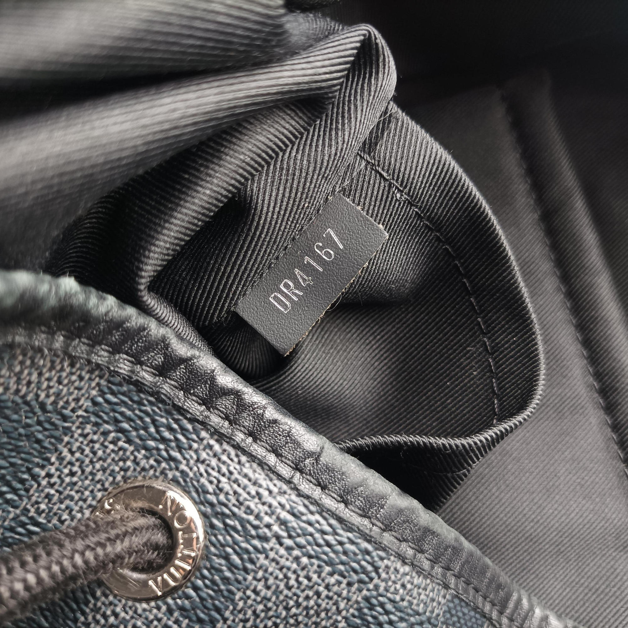 Pre-owned Louis Vuitton Zac Noir Damier Graphite N40005 backpack/rucksack | stylenewstar