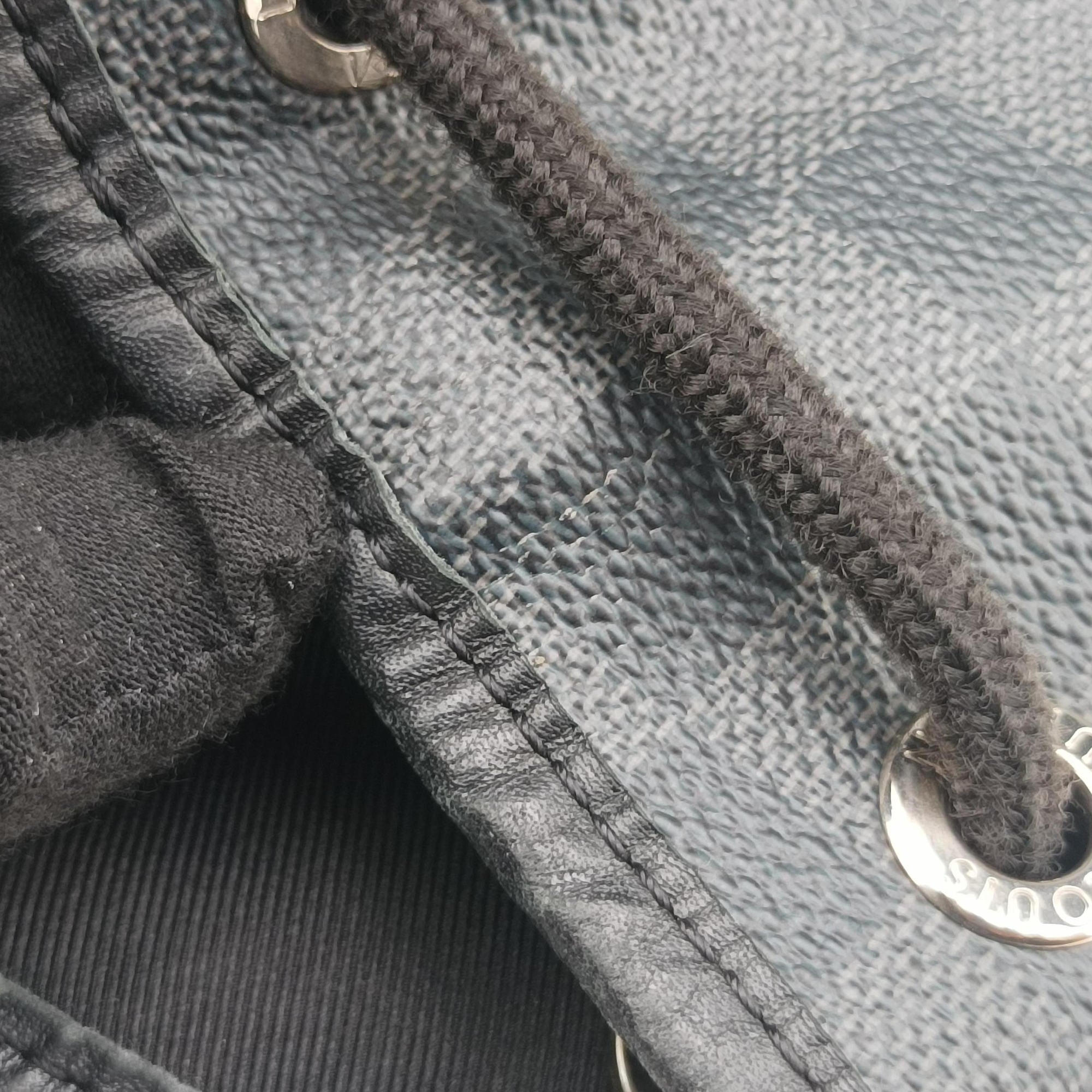 Pre-owned Louis Vuitton Zac Noir Damier Graphite N40005 backpack/rucksack | stylenewstar