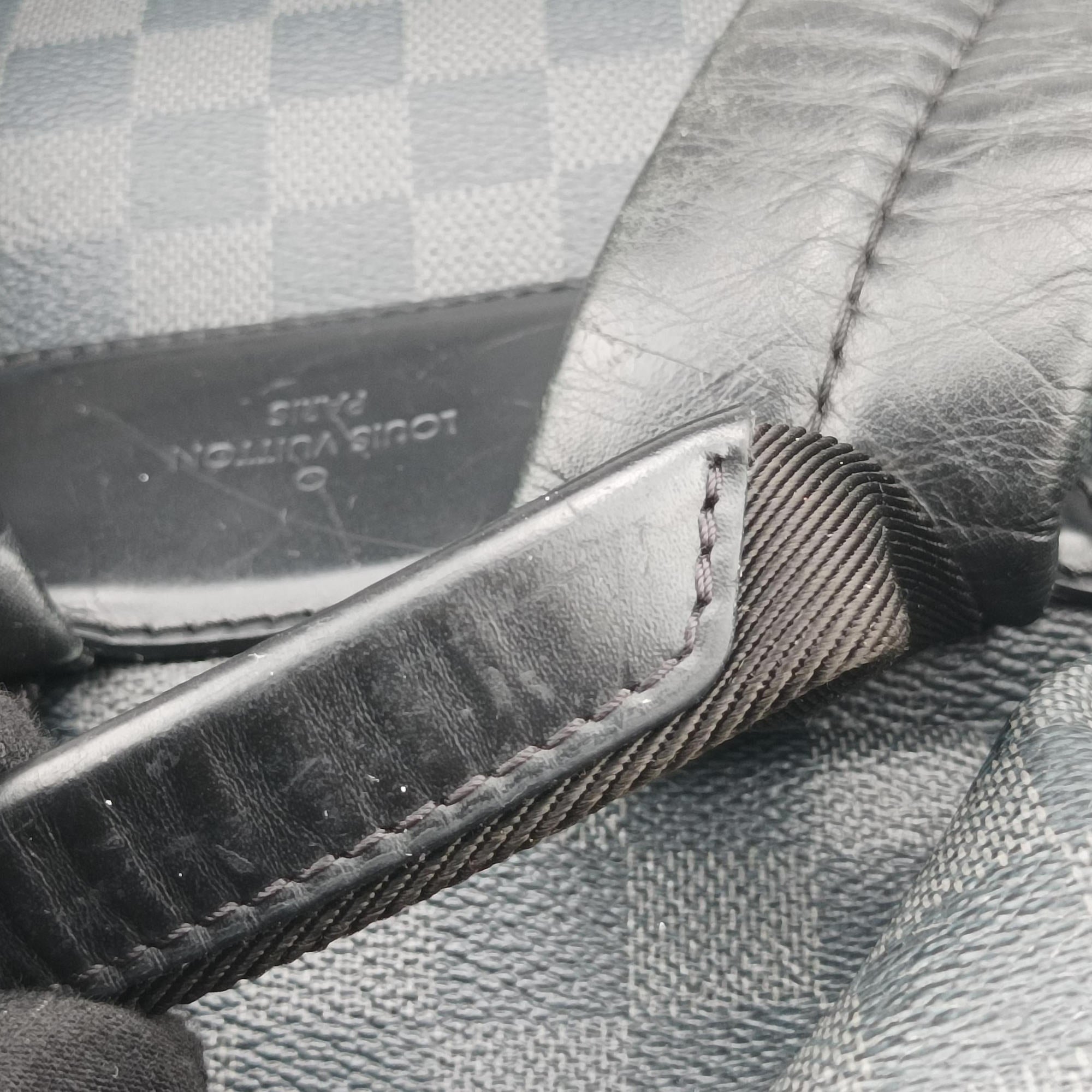 Pre-owned Louis Vuitton Zac Noir Damier Graphite N40005 backpack/rucksack | stylenewstar