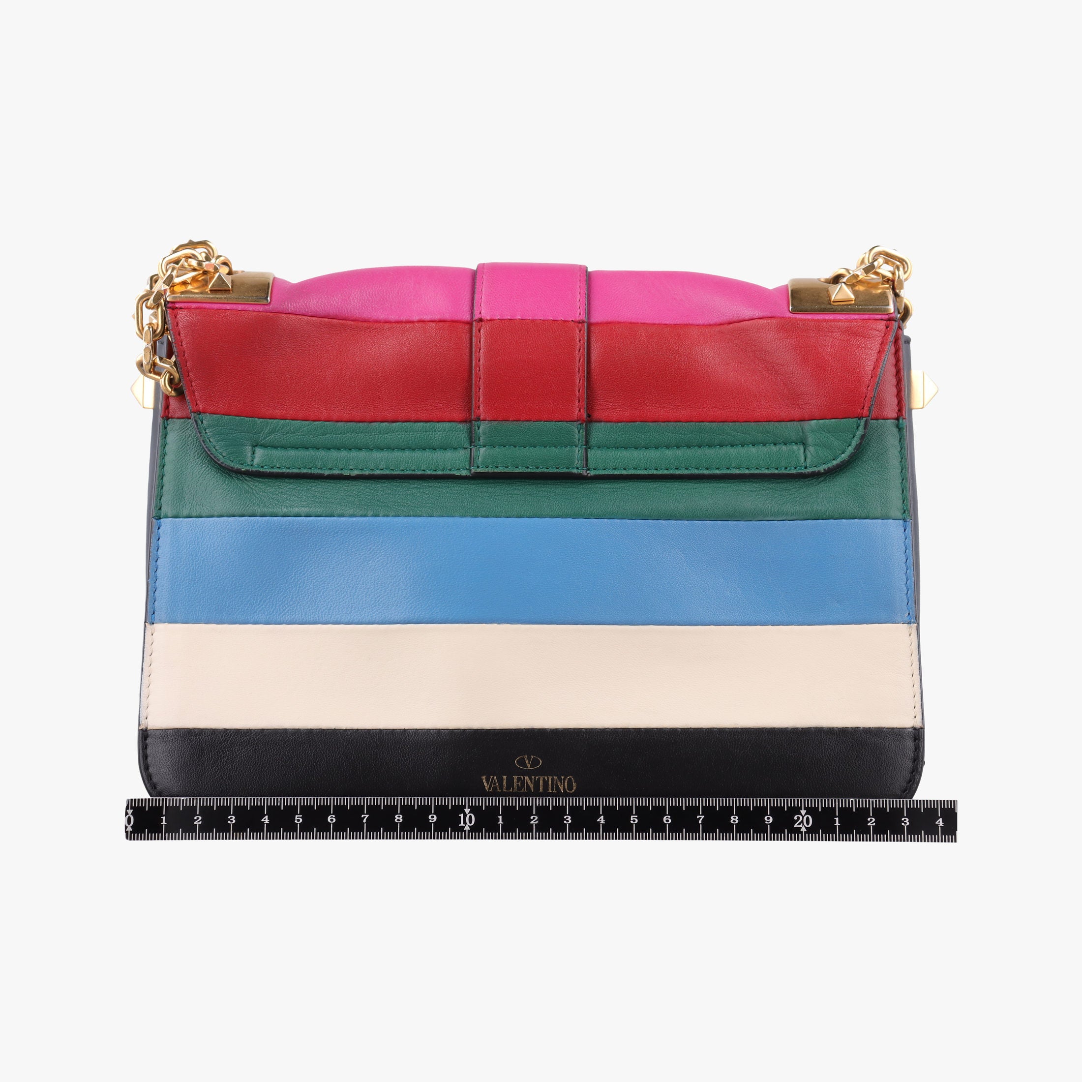Pre-owned Valentino B-Rockstud Multicolour leather  shoulderbag | stylenewstar