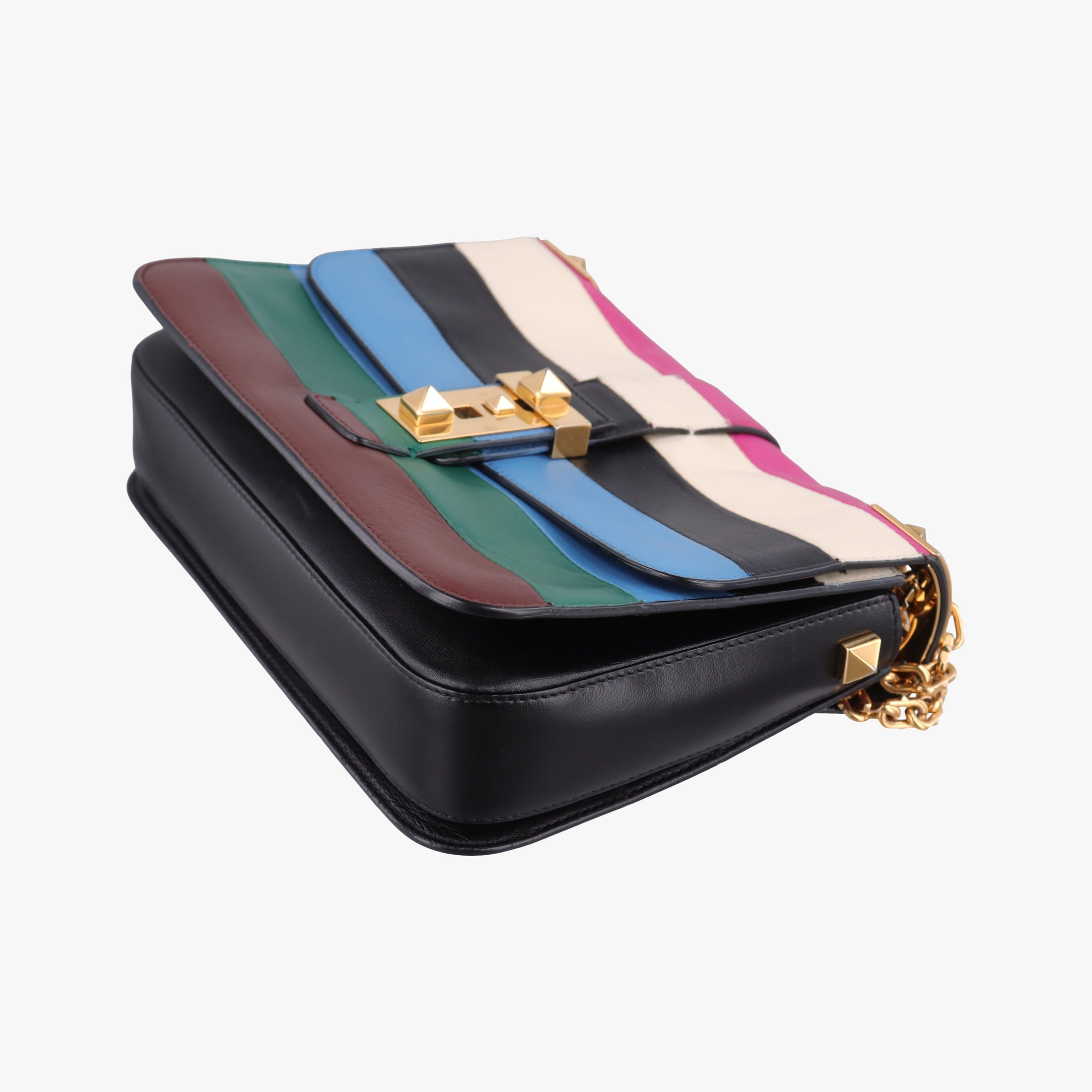 Pre-owned Valentino B-Rockstud Multicolour leather  shoulderbag | stylenewstar