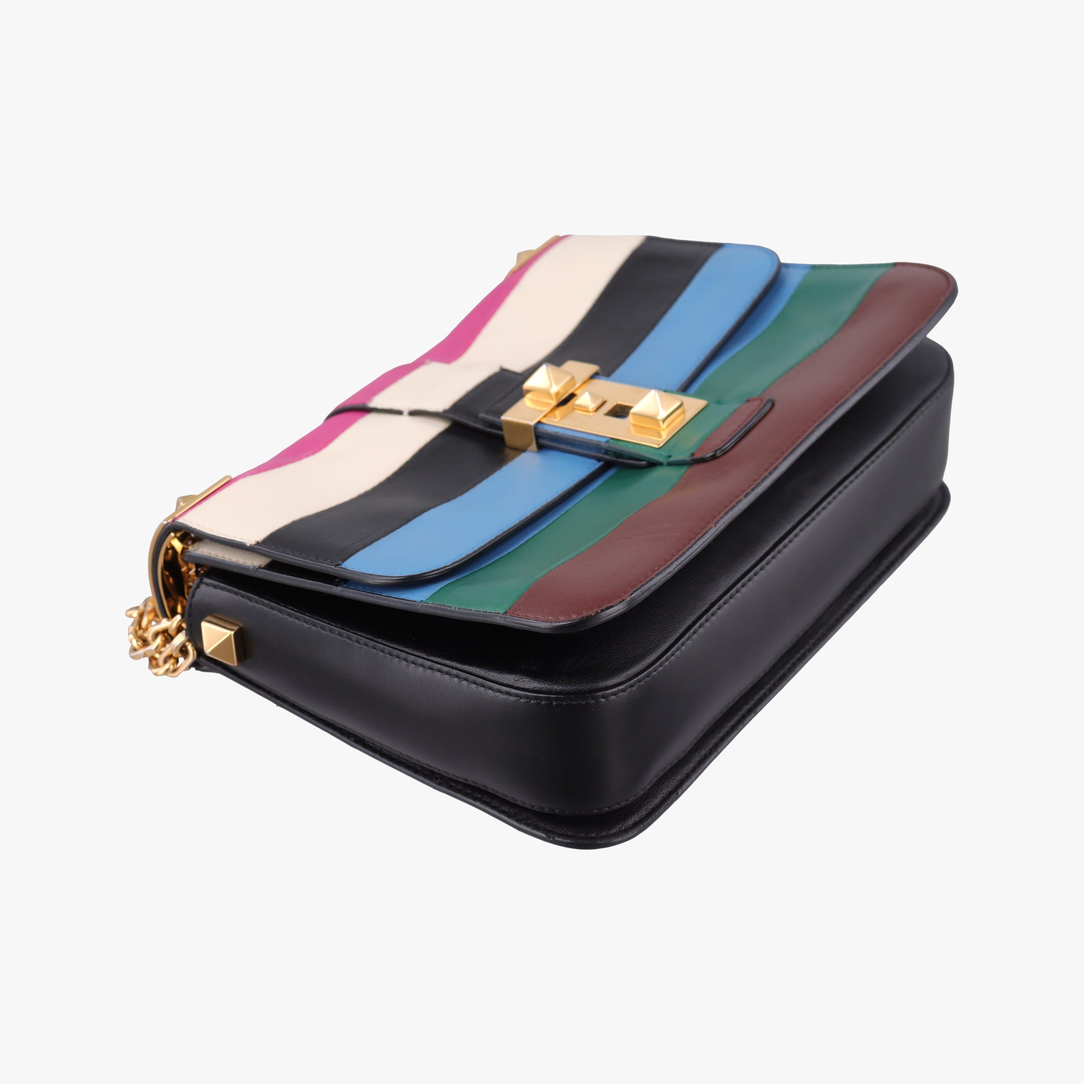 Pre-owned Valentino B-Rockstud Multicolour leather  shoulderbag | stylenewstar