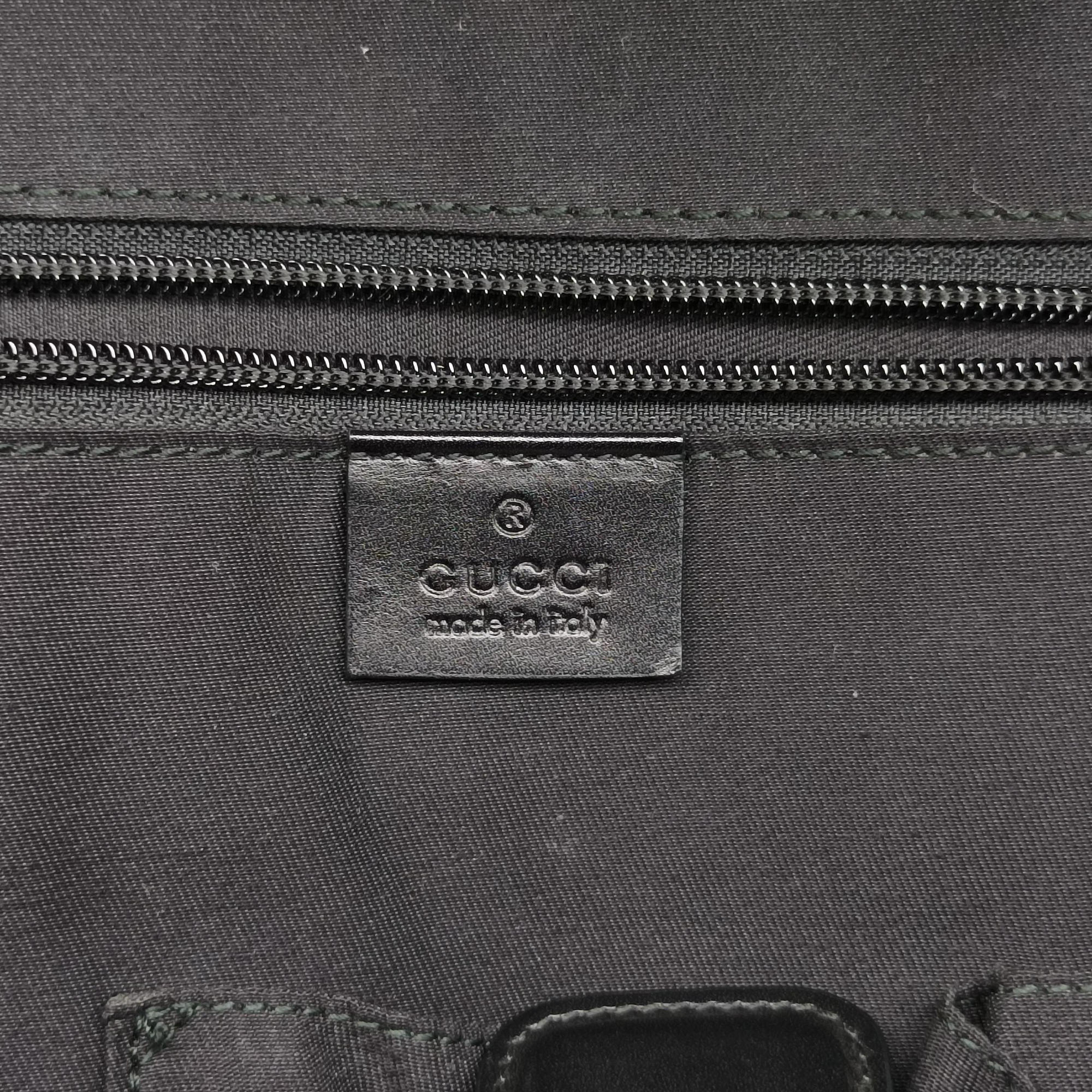 Pre-owned Gucci Diamante Black Leather 208463 shoulderbag | stylenewstar