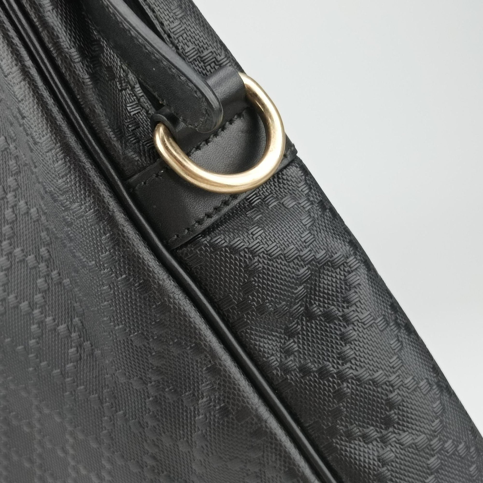 Pre-owned Gucci Diamante Black Leather 208463 shoulderbag | stylenewstar