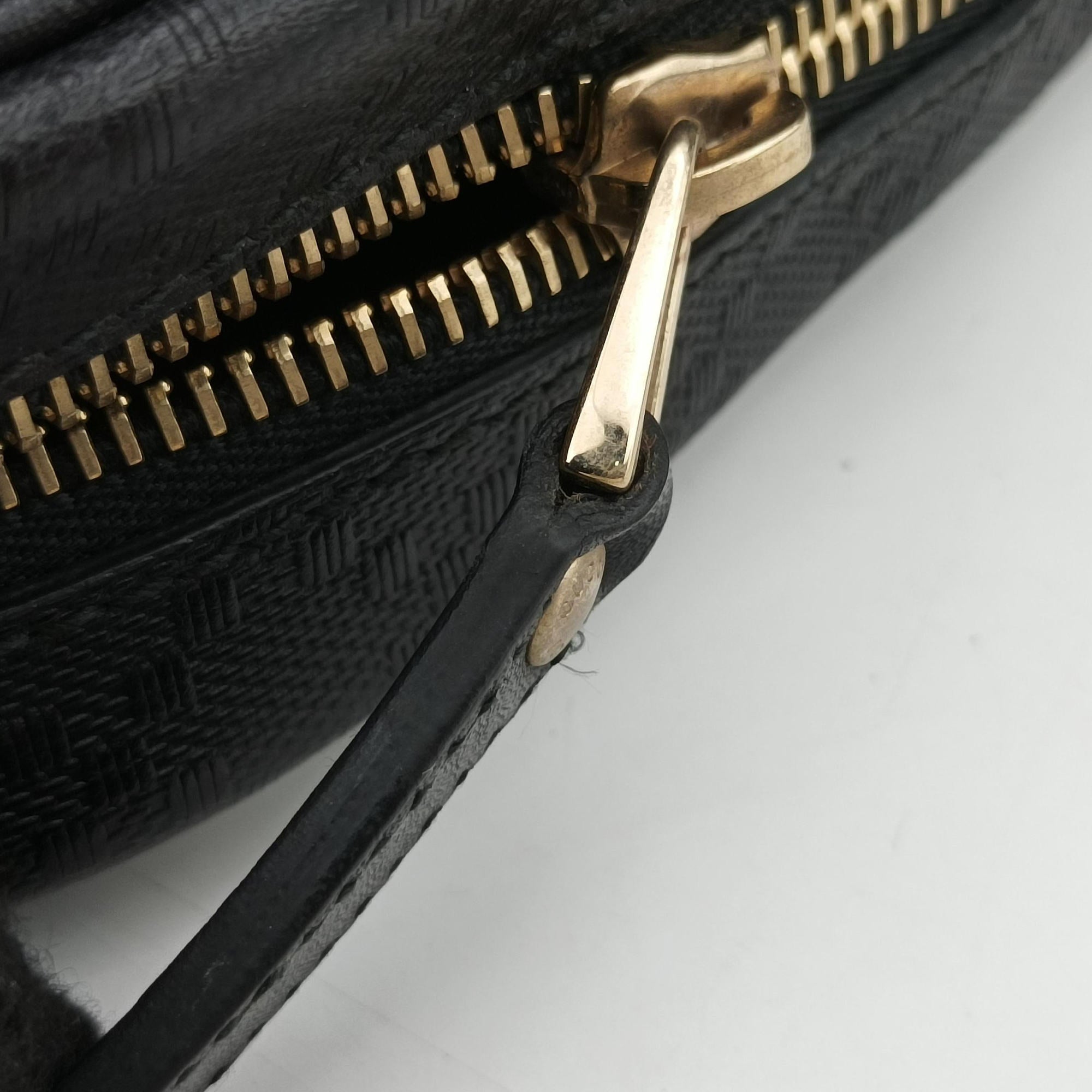 Pre-owned Gucci Diamante Black Leather 208463 shoulderbag | stylenewstar