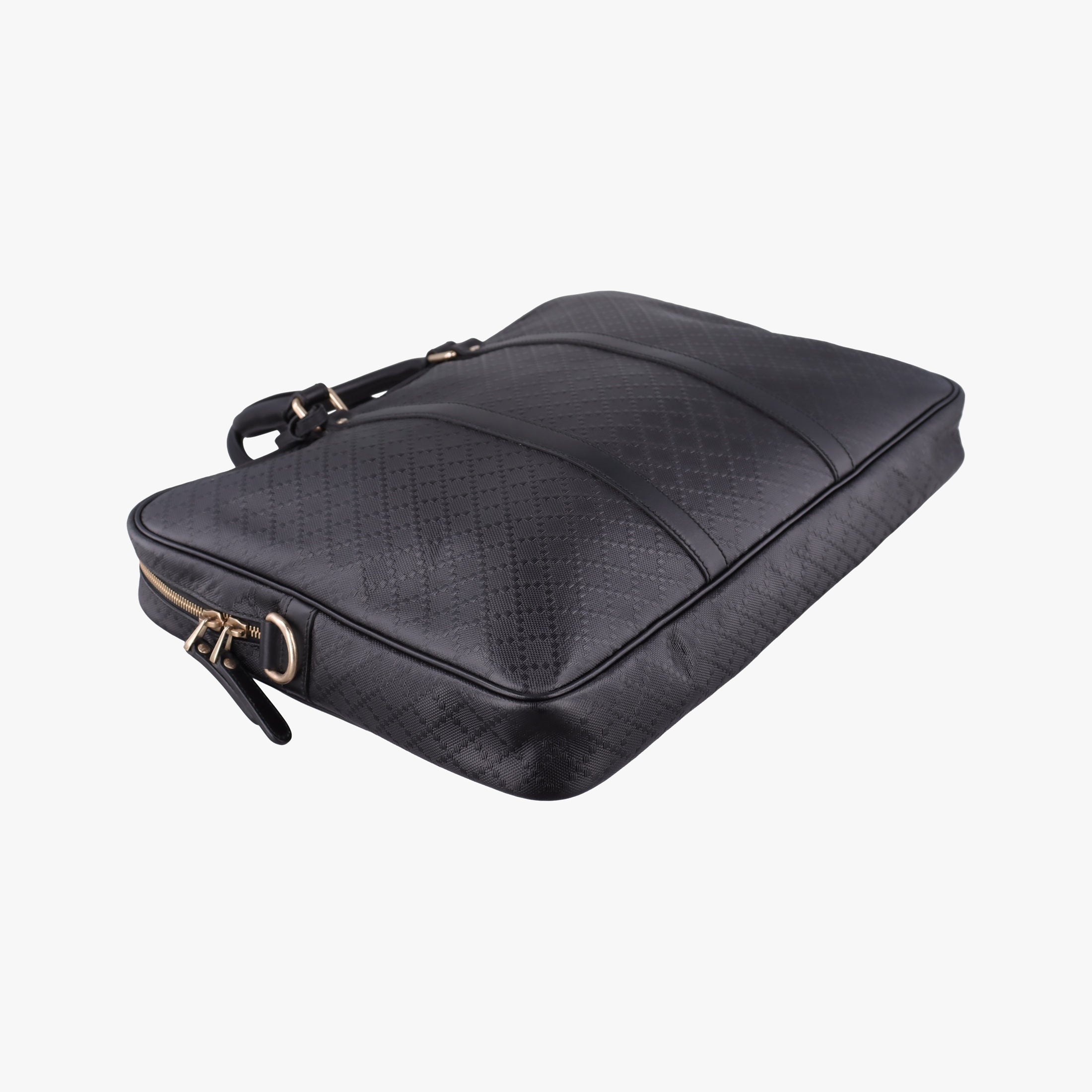 Pre-owned Gucci Diamante Black Leather 208463 shoulderbag | stylenewstar