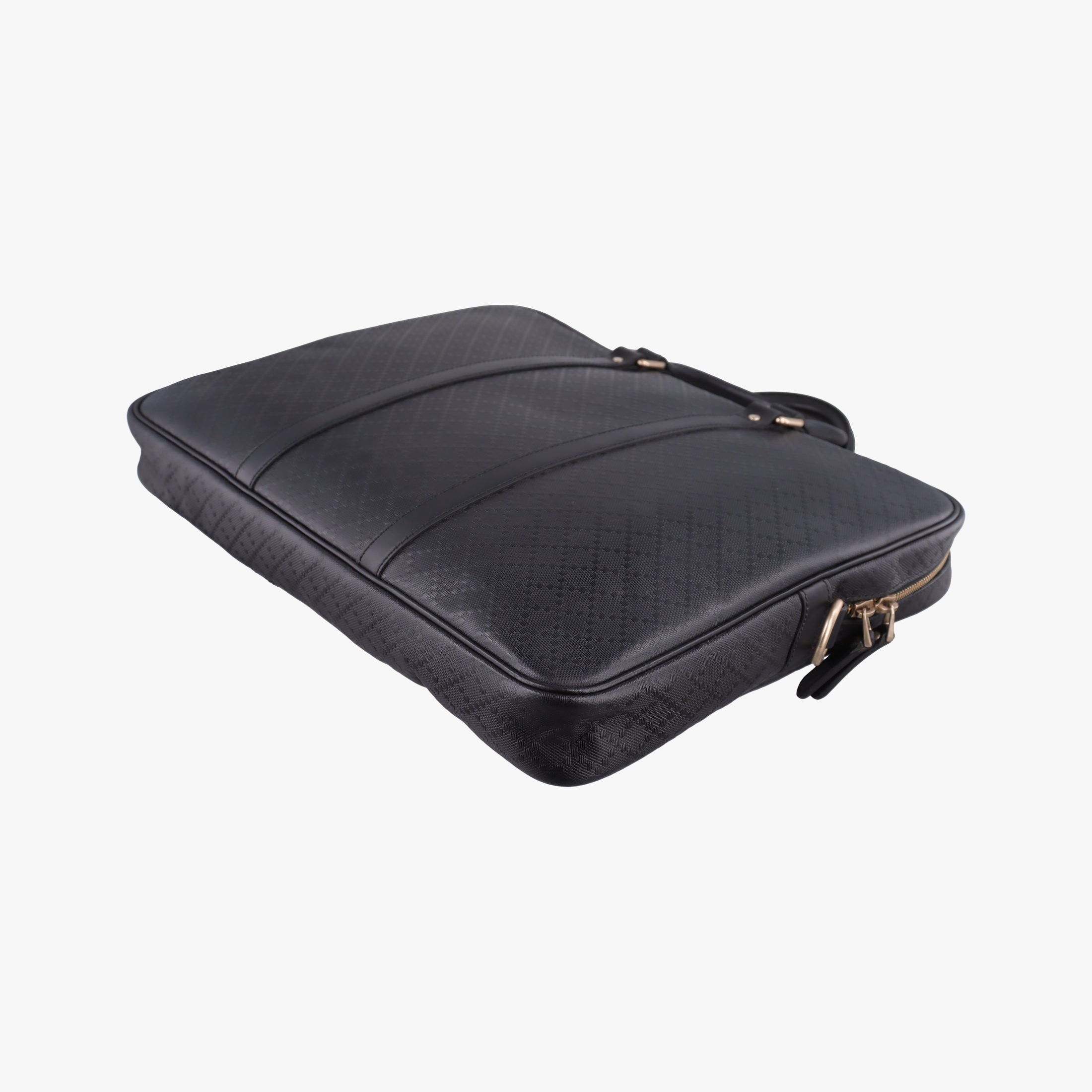 Pre-owned Gucci Diamante Black Leather 208463 shoulderbag | stylenewstar