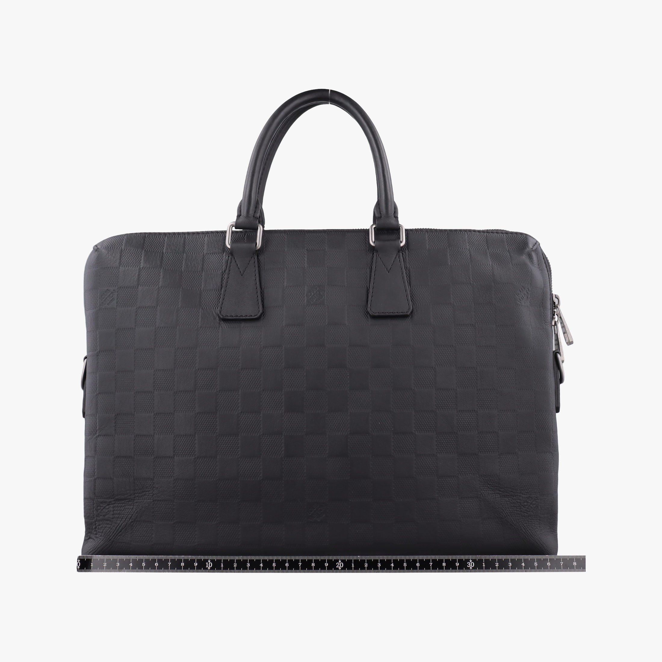 Pre-owned Louis Vuitton Porte Documents Jour Noir Damier Graphite N48224 handbag | stylenewstar