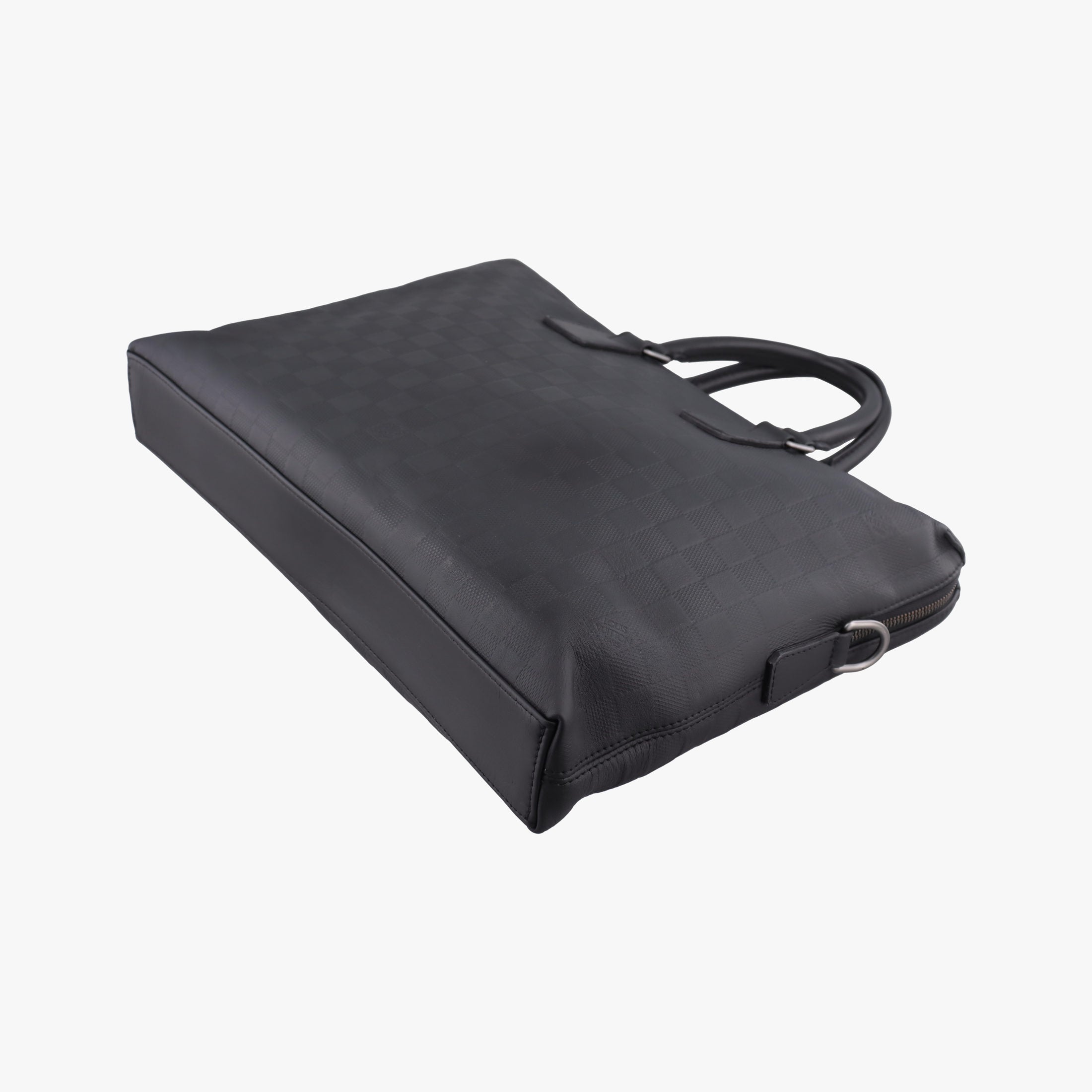 Pre-owned Louis Vuitton Porte Documents Jour Noir Damier Graphite N48224 handbag | stylenewstar