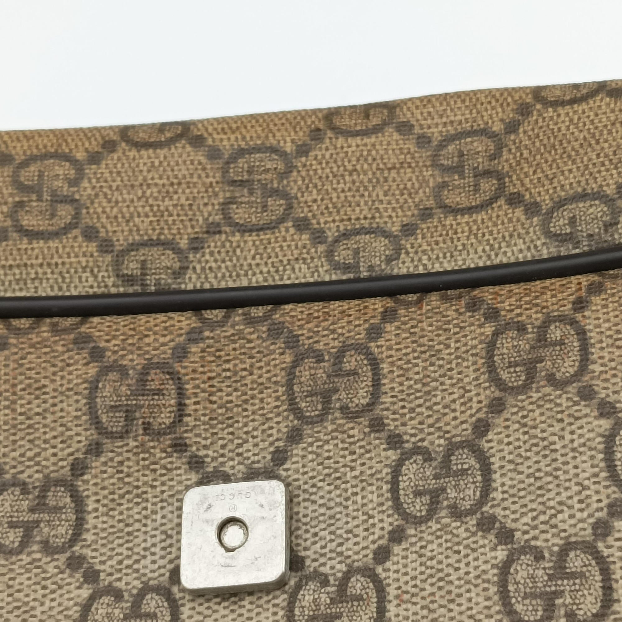 Pre-owned Gucci messenger Beige × brown GG canvas×Leather 222291 shoulderbag | stylenewstar