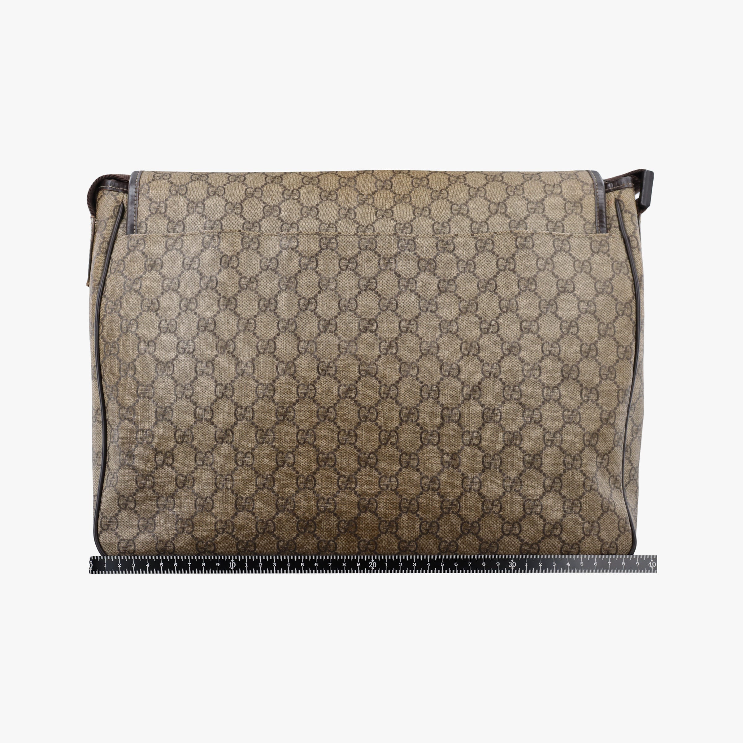 Pre-owned Gucci messenger Beige × brown GG canvas×Leather 222291 shoulderbag | stylenewstar