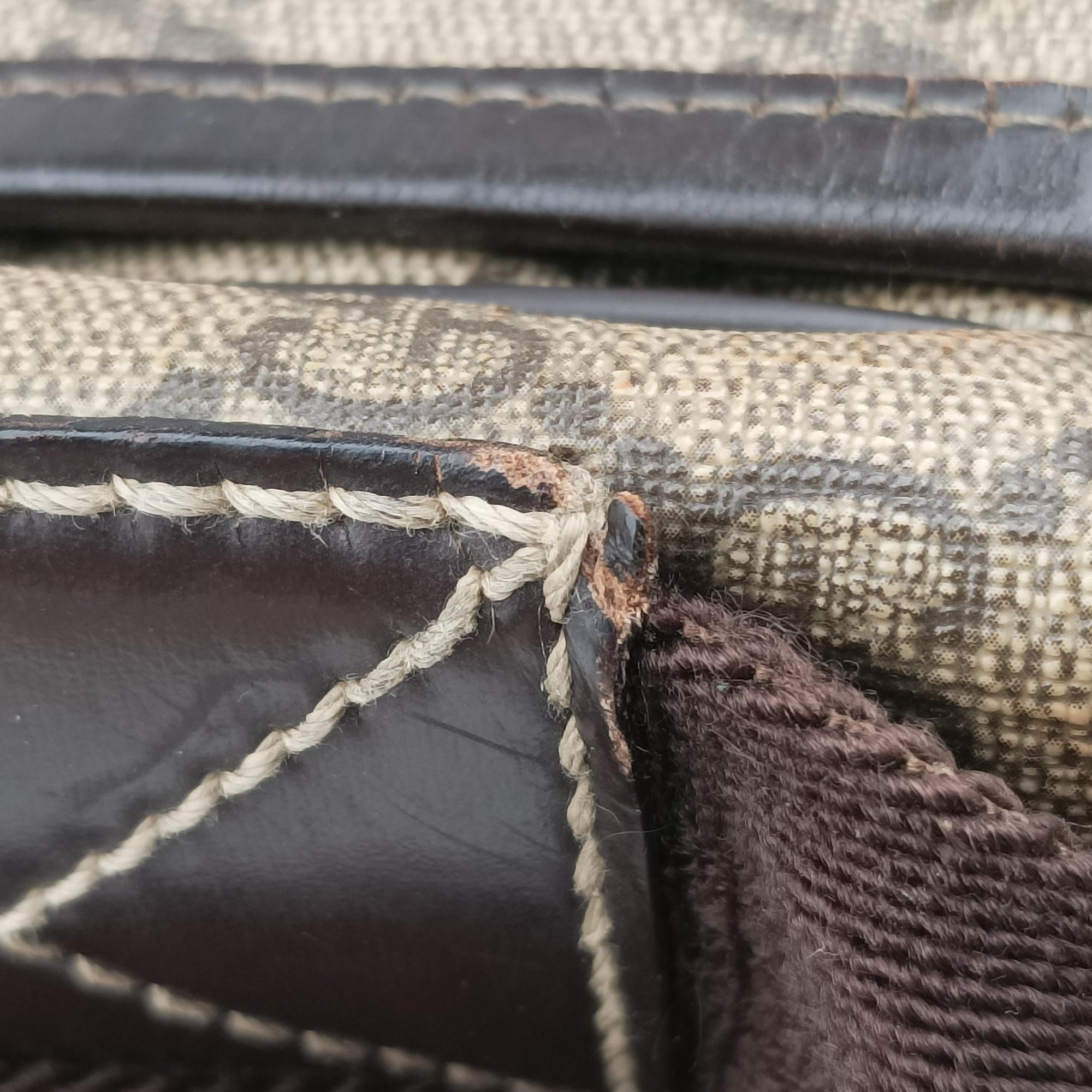 Pre-owned Gucci messenger Beige × brown GG canvas×Leather 222291 shoulderbag | stylenewstar