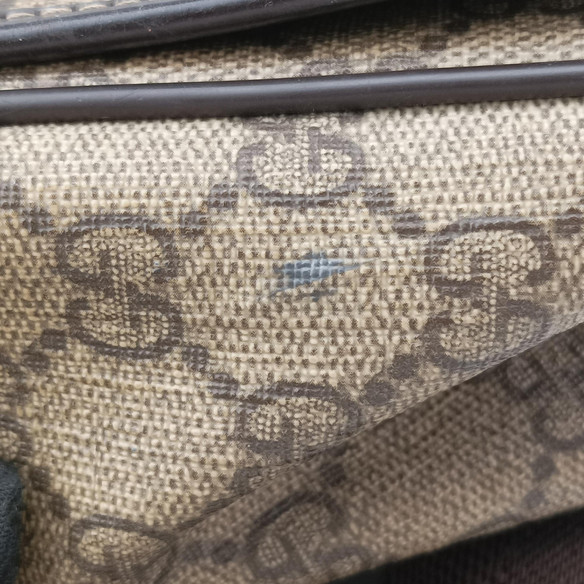 Pre-owned Gucci messenger Beige × brown GG canvas×Leather 222291 shoulderbag | stylenewstar