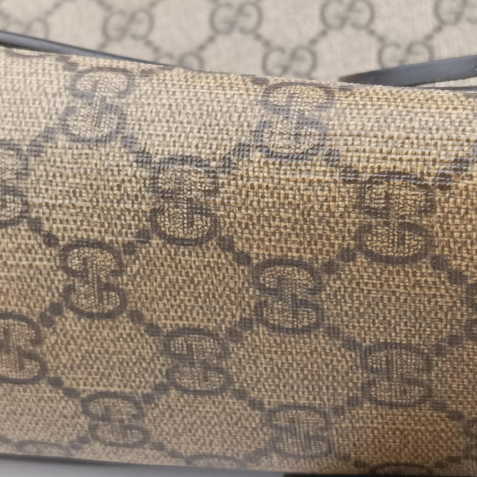 Pre-owned Gucci messenger Beige × brown GG canvas×Leather 222291 shoulderbag | stylenewstar
