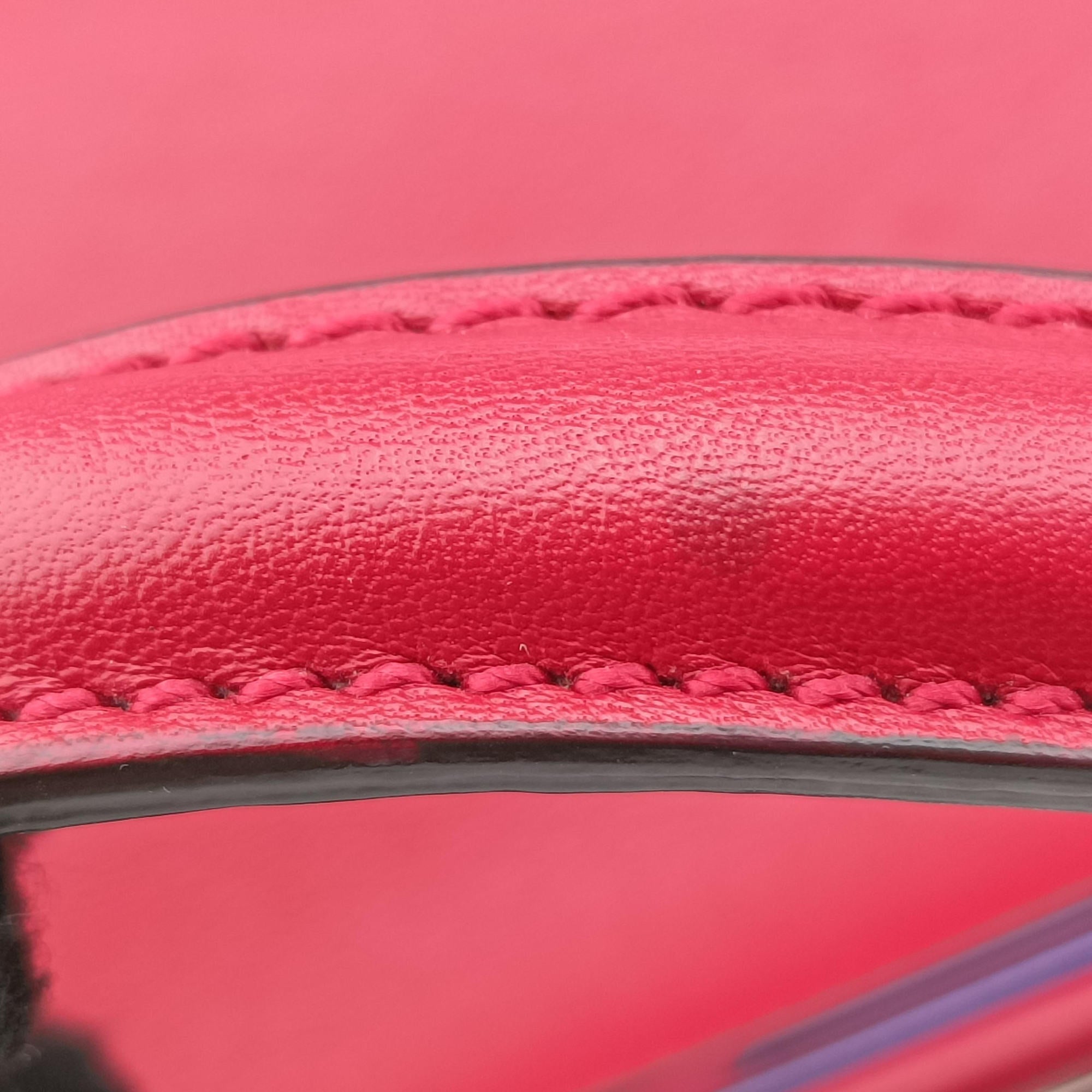 Pre-owned Fendi PEEKABOO MEDIUM Red Leather 8BN290 shoulderbag | stylenewstar