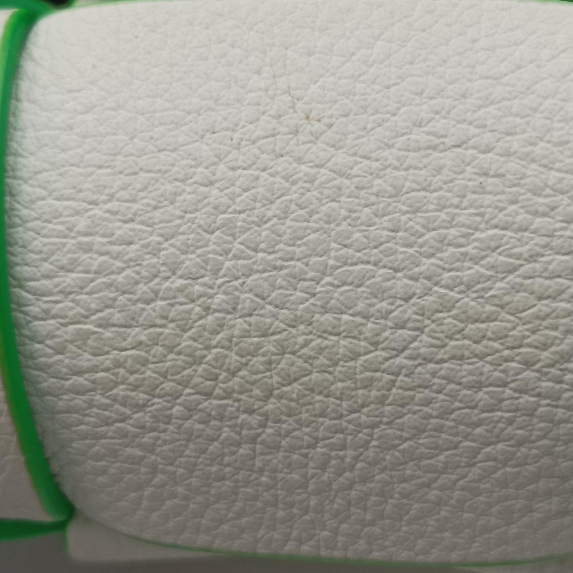 Pre-owned Bottega Veneta candy cassette White×green Leather  shoulderbag | stylenewstar