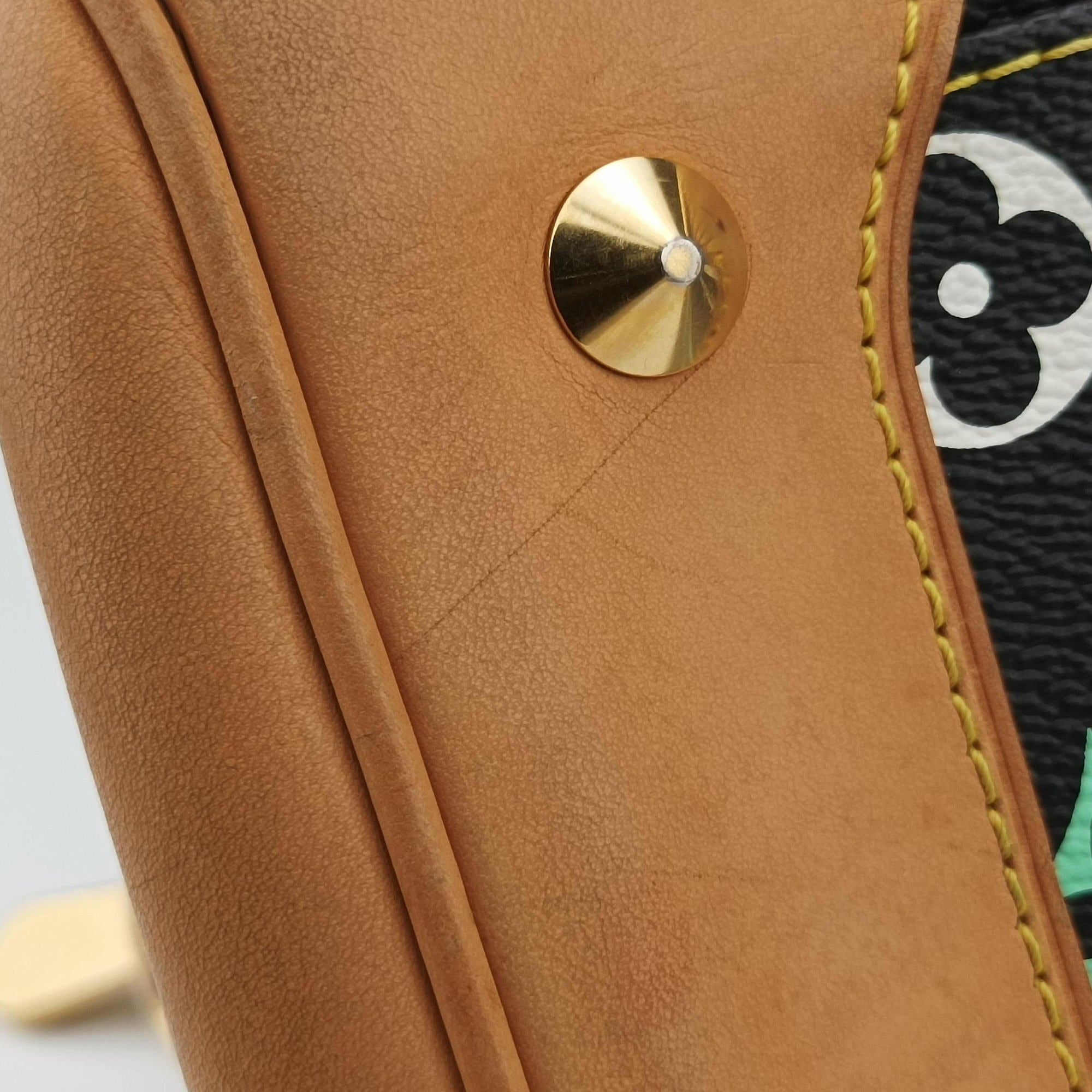 Pre-owned Louis Vuitton COURTNEY MM Noir Monogram Multicolor M45642 shoulderbag | stylenewstar