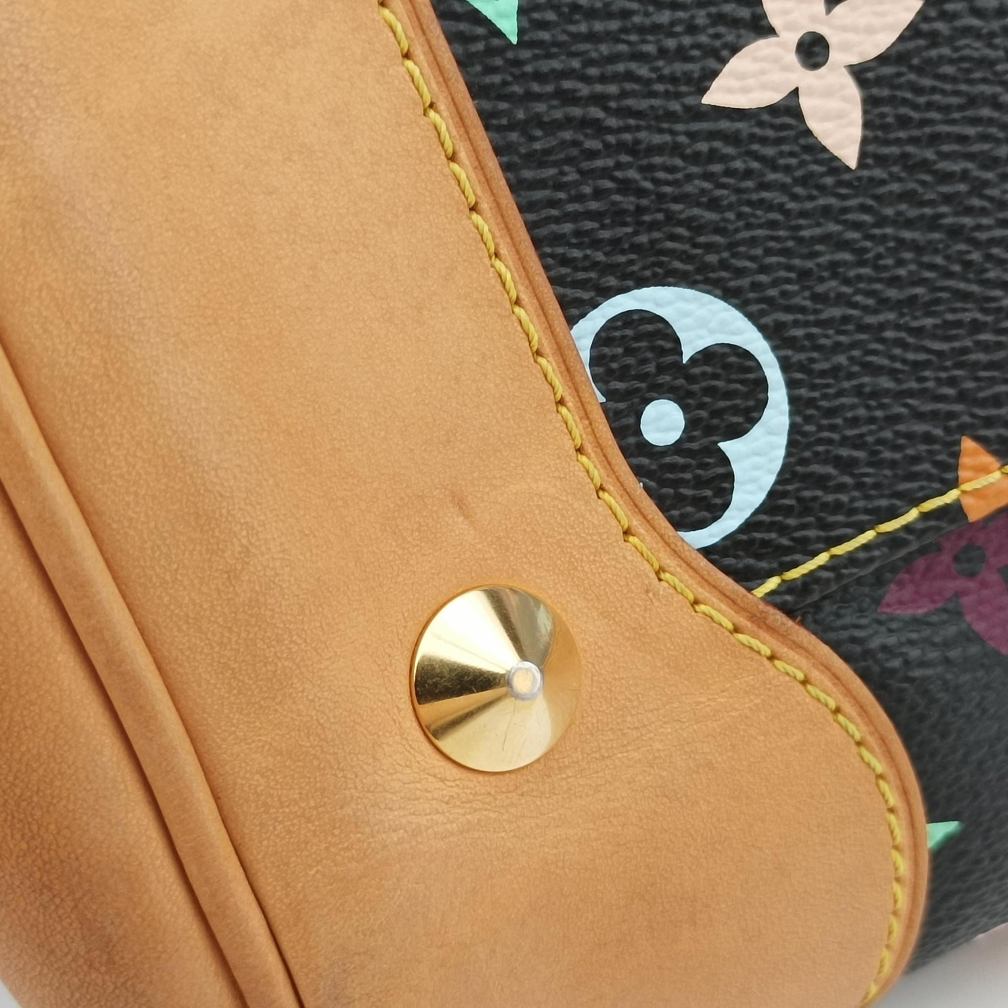 Pre-owned Louis Vuitton COURTNEY MM Noir Monogram Multicolor M45642 shoulderbag | stylenewstar