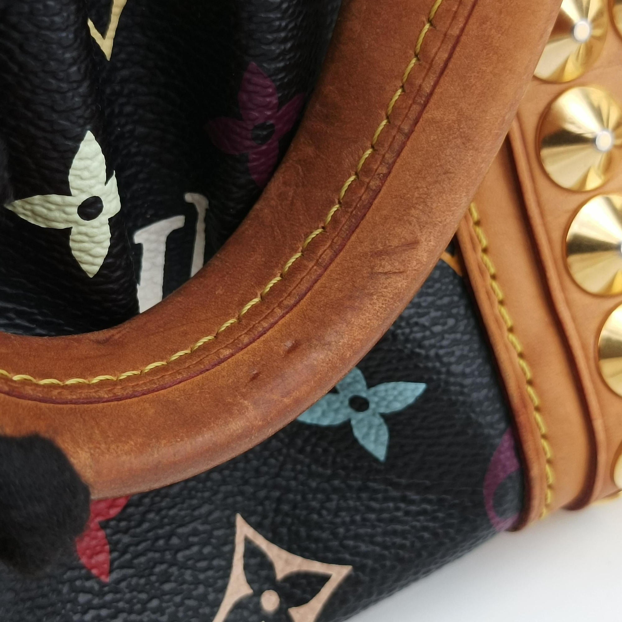 Pre-owned Louis Vuitton COURTNEY MM Noir Monogram Multicolor M45642 shoulderbag | stylenewstar
