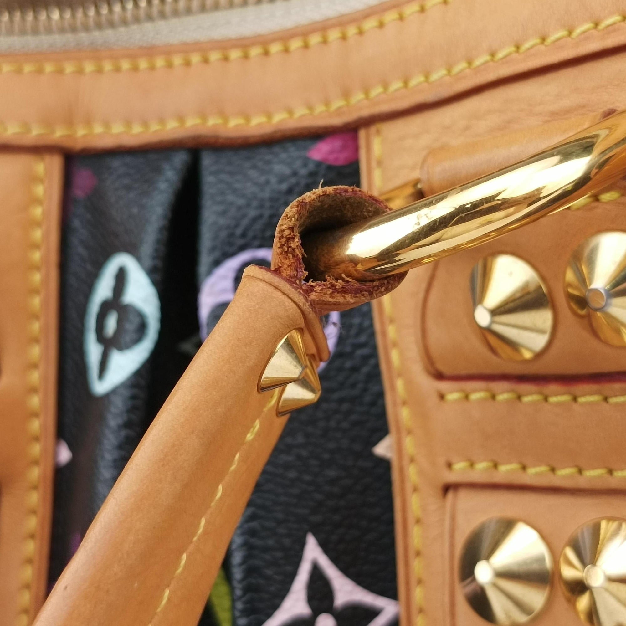 Pre-owned Louis Vuitton COURTNEY MM Noir Monogram Multicolor M45642 shoulderbag | stylenewstar