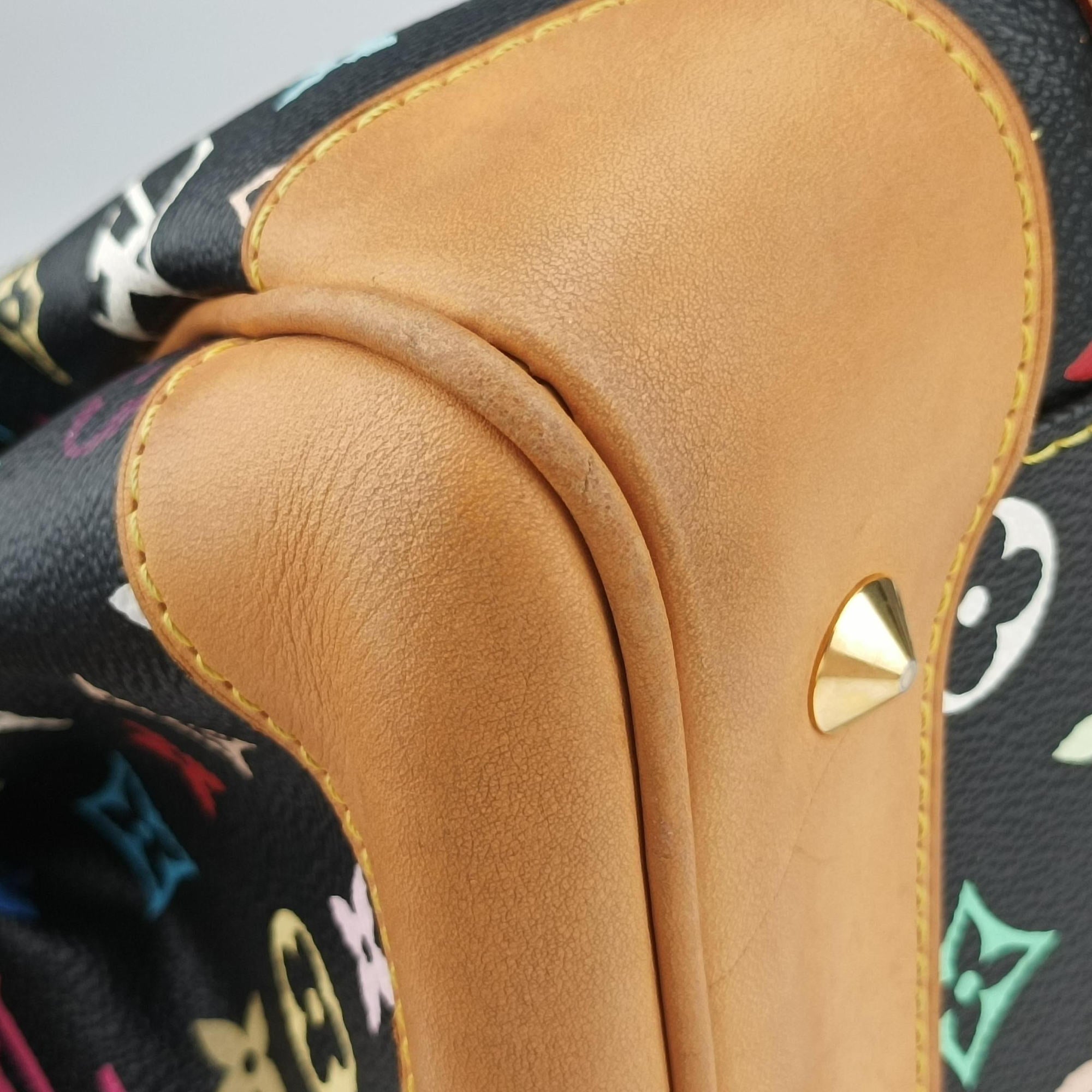 Pre-owned Louis Vuitton COURTNEY MM Noir Monogram Multicolor M45642 shoulderbag | stylenewstar