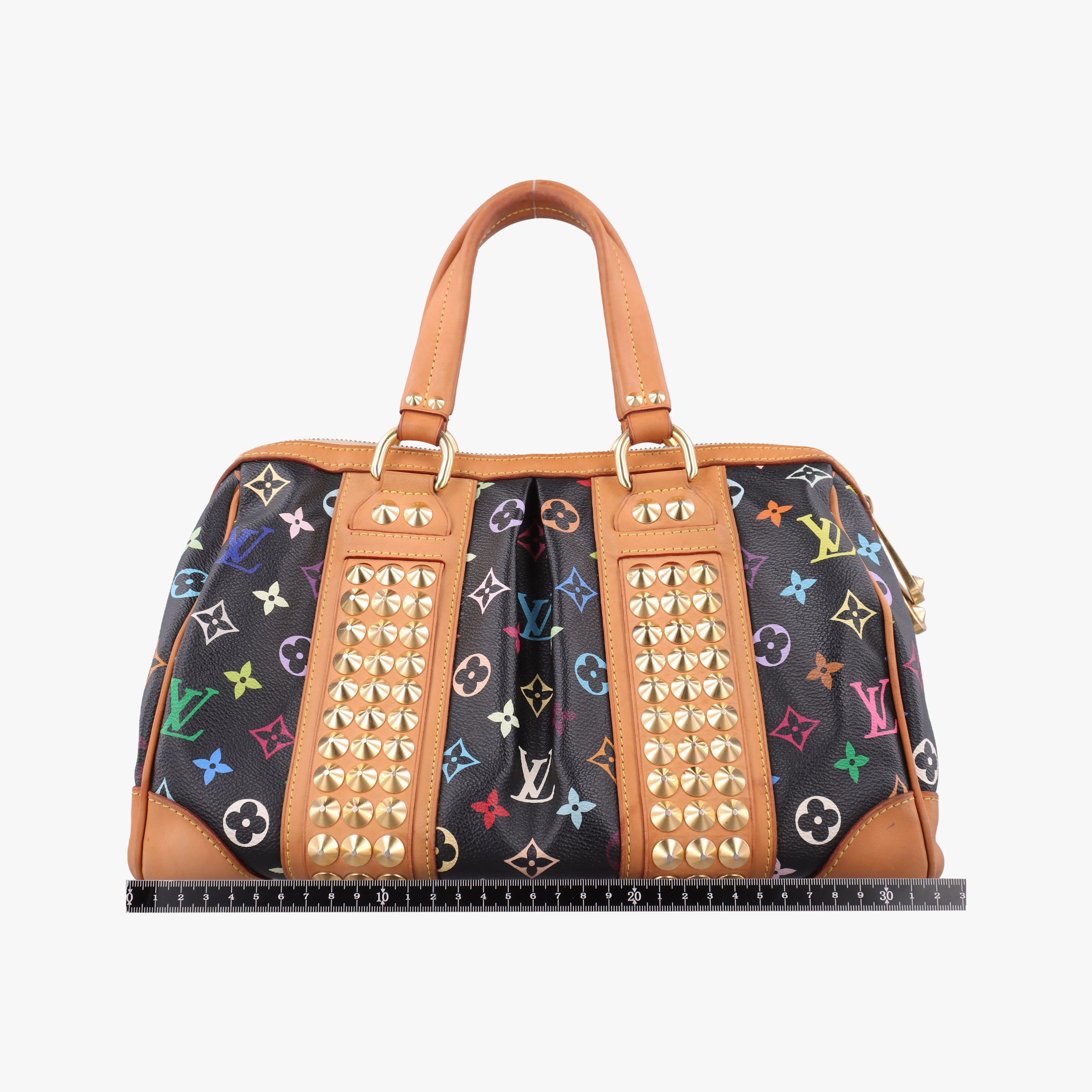 Pre-owned Louis Vuitton COURTNEY MM Noir Monogram Multicolor M45642 shoulderbag | stylenewstar