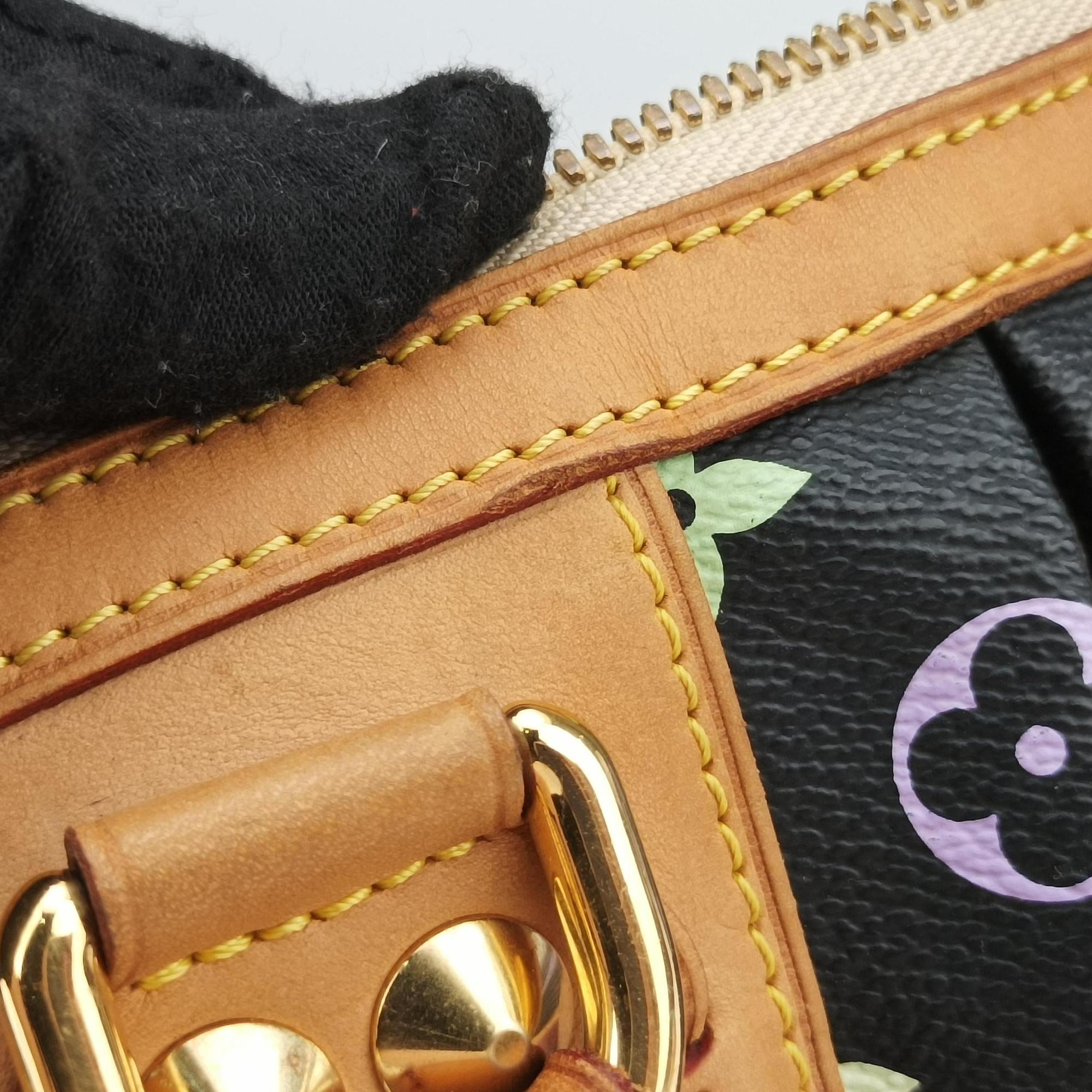 Pre-owned Louis Vuitton COURTNEY MM Noir Monogram Multicolor M45642 shoulderbag | stylenewstar