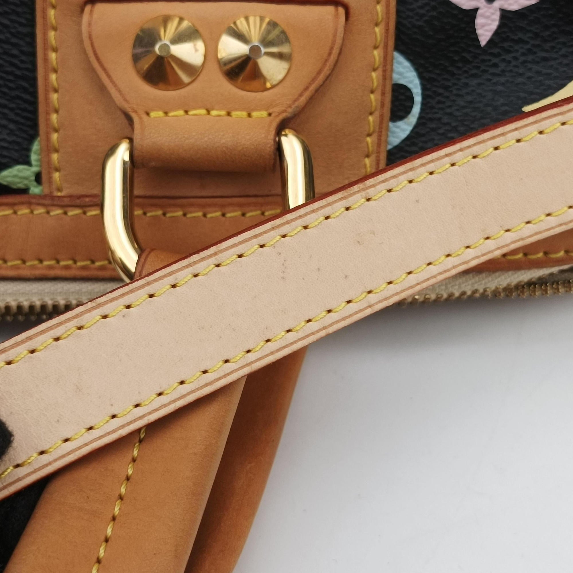 Pre-owned Louis Vuitton COURTNEY MM Noir Monogram Multicolor M45642 shoulderbag | stylenewstar