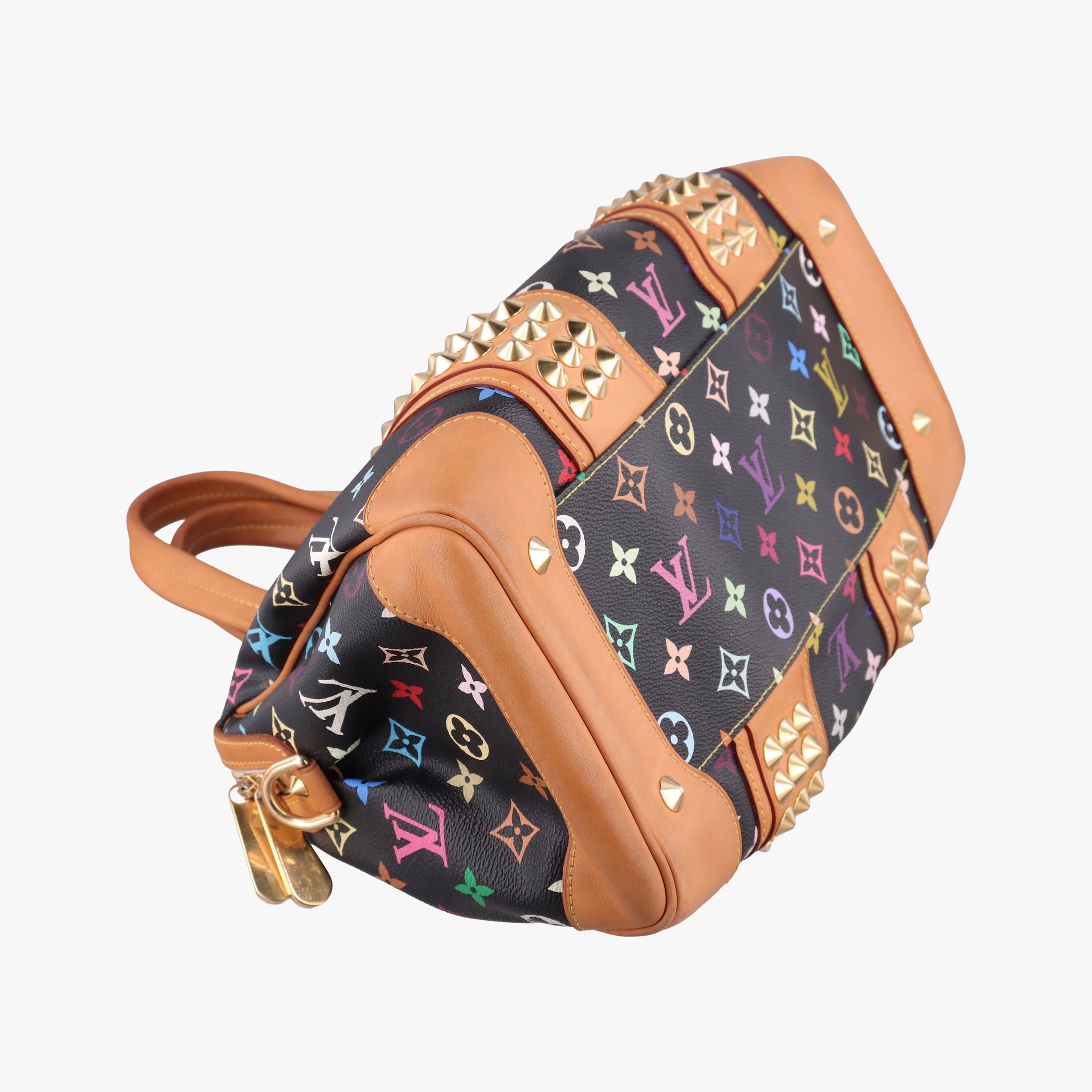 Pre-owned Louis Vuitton COURTNEY MM Noir Monogram Multicolor M45642 shoulderbag | stylenewstar