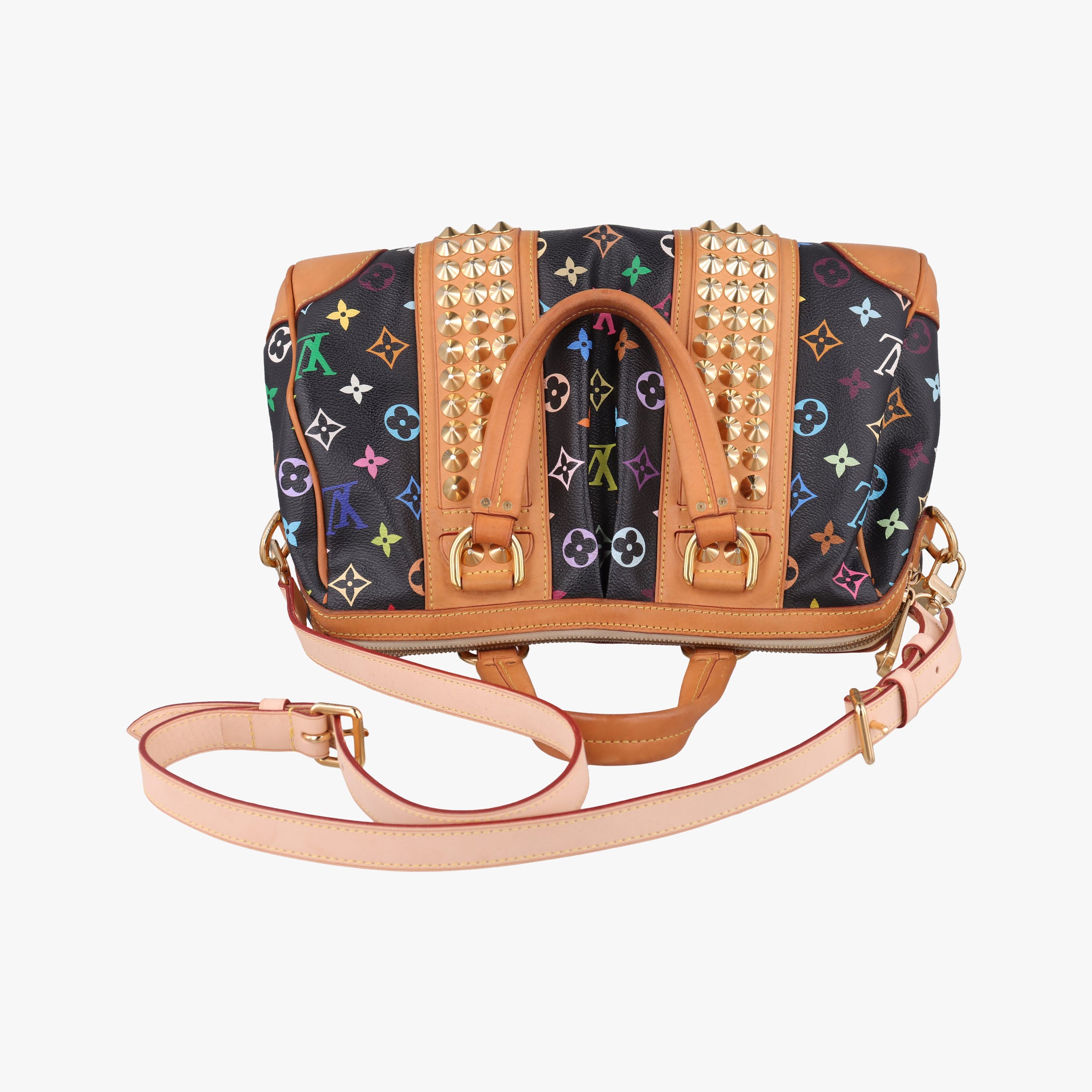 Pre-owned Louis Vuitton COURTNEY MM Noir Monogram Multicolor M45642 shoulderbag | stylenewstar