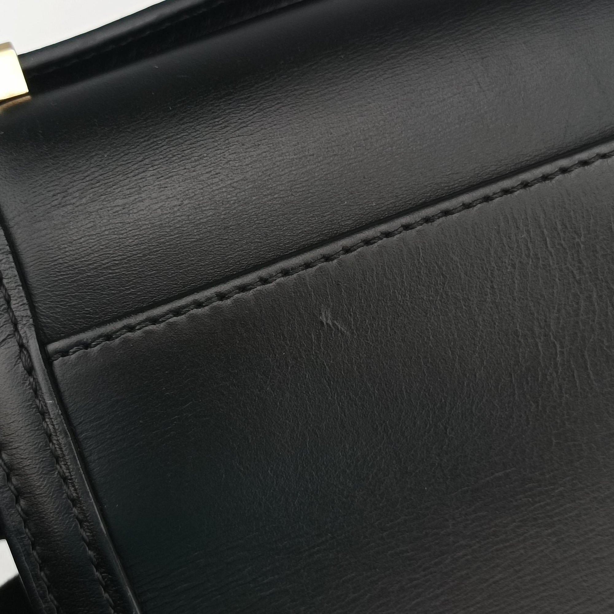 Pre-owned Loewe Barcelona Black Leather  shoulderbag | stylenewstar
