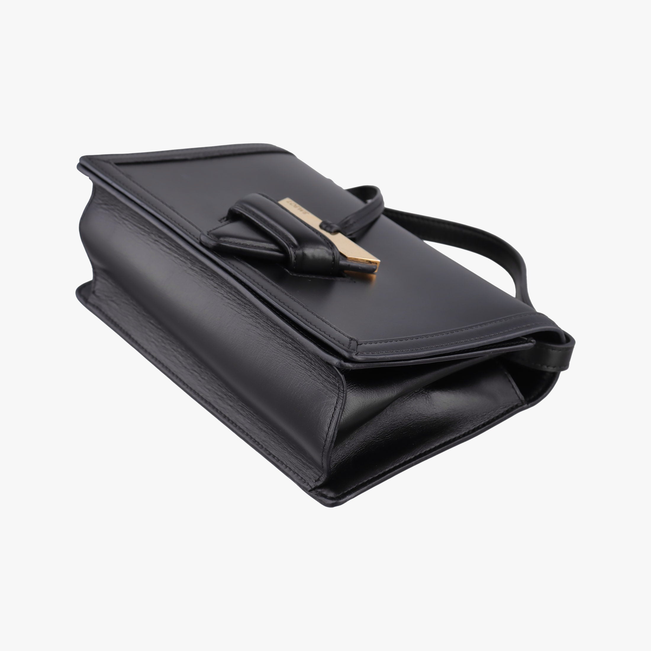 Pre-owned Loewe Barcelona Black Leather  shoulderbag | stylenewstar