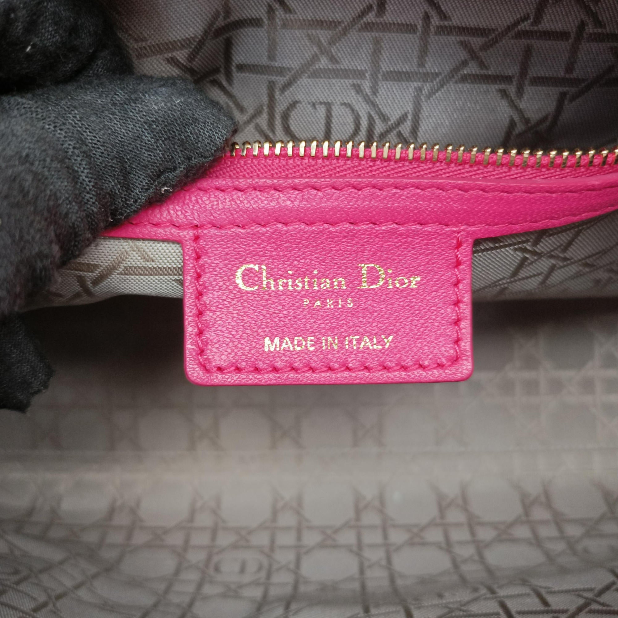 Pre-owned Christian Dior Lady Dior Rose lambskin  shoulderbag | stylenewstar