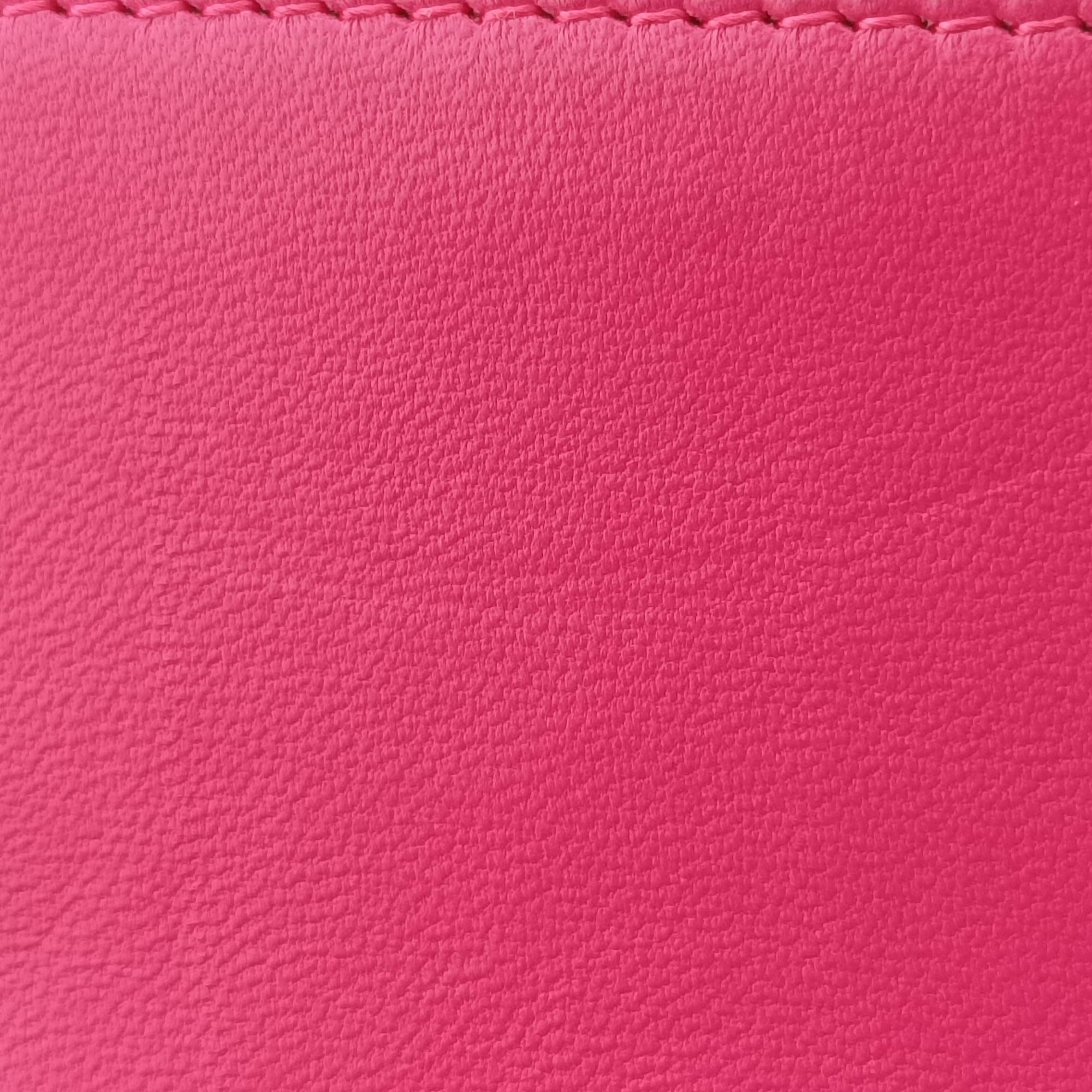 Pre-owned Christian Dior Lady Dior Rose lambskin  shoulderbag | stylenewstar
