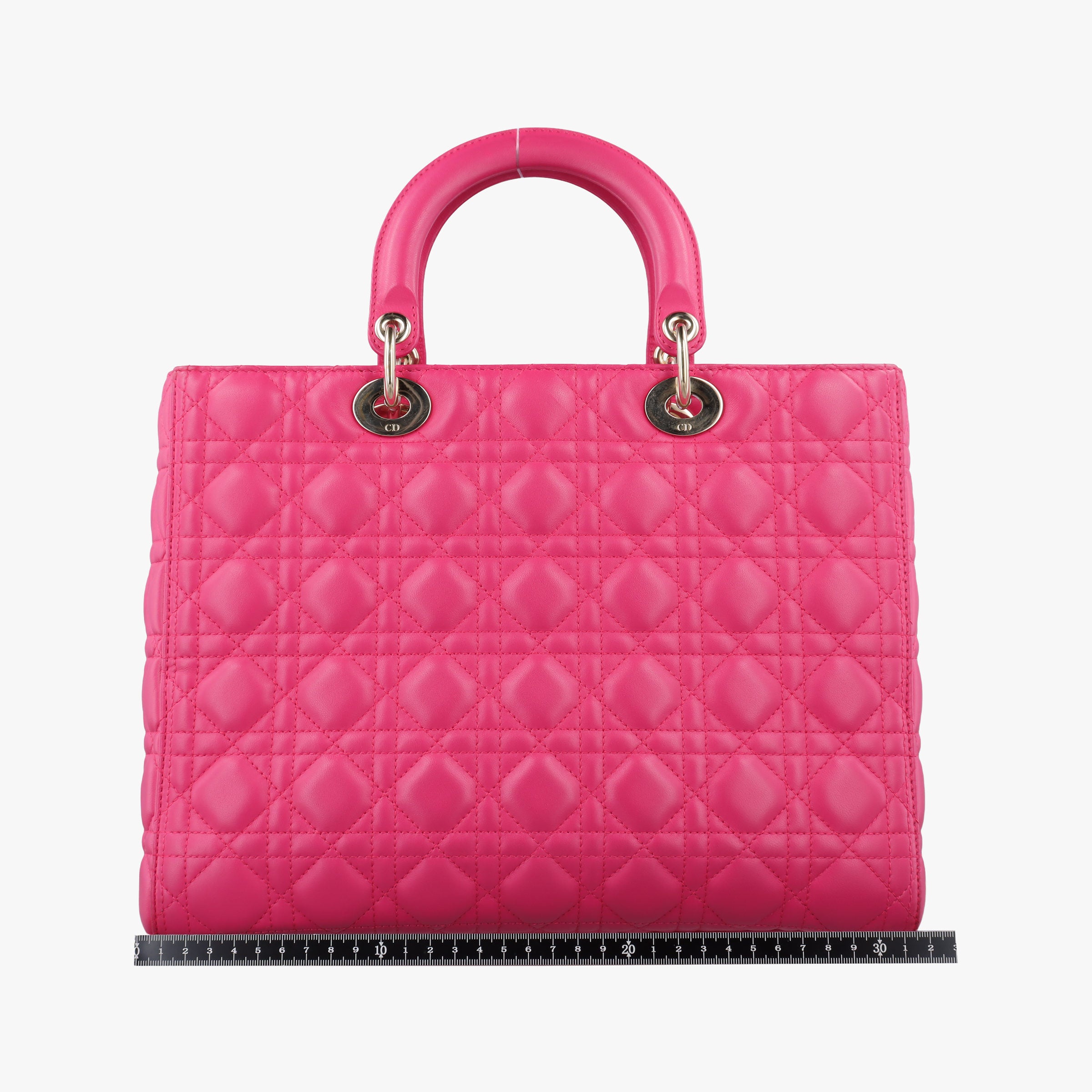 Pre-owned Christian Dior Lady Dior Rose lambskin  shoulderbag | stylenewstar