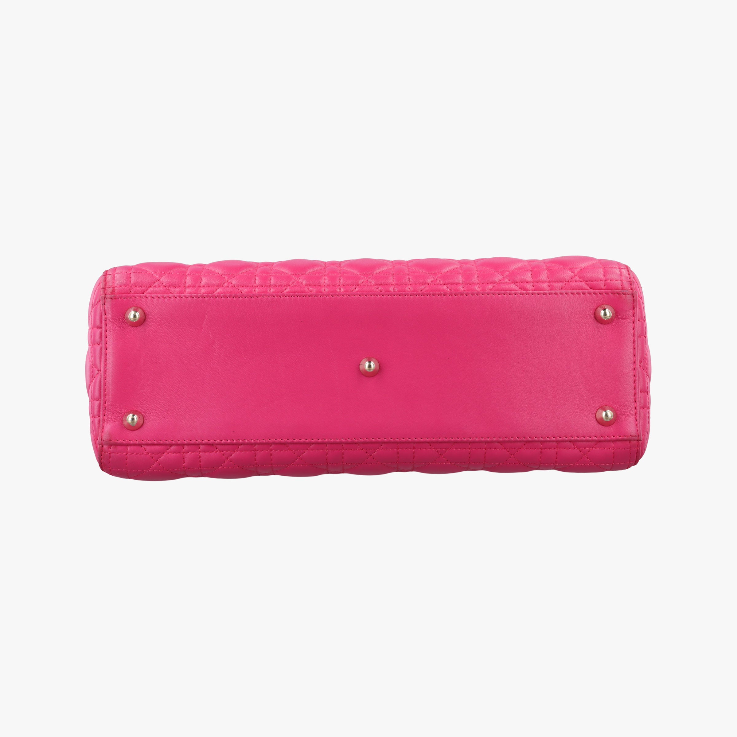 Pre-owned Christian Dior Lady Dior Rose lambskin  shoulderbag | stylenewstar