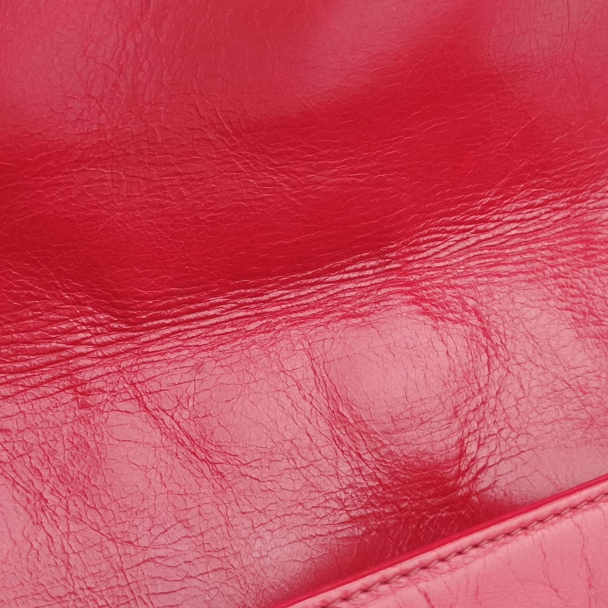 Pre-owned Chanel BOY CHANEL Red lambskin A67087 shoulderbag | stylenewstar