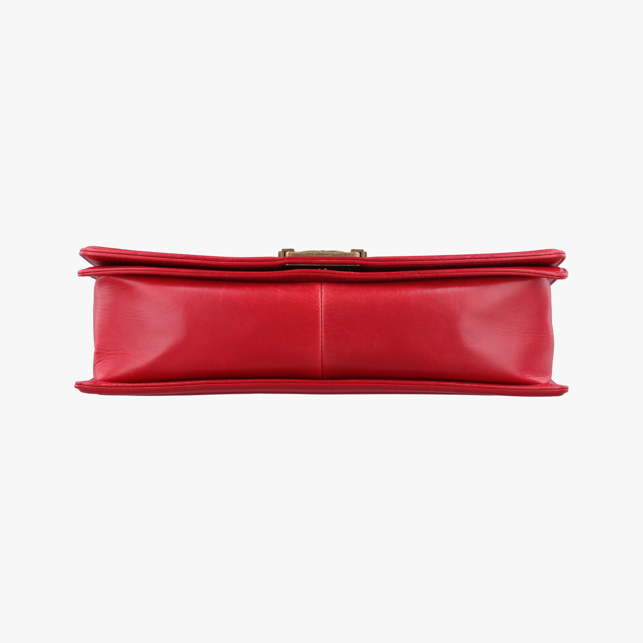 Pre-owned Chanel BOY CHANEL Red lambskin A67087 shoulderbag | stylenewstar