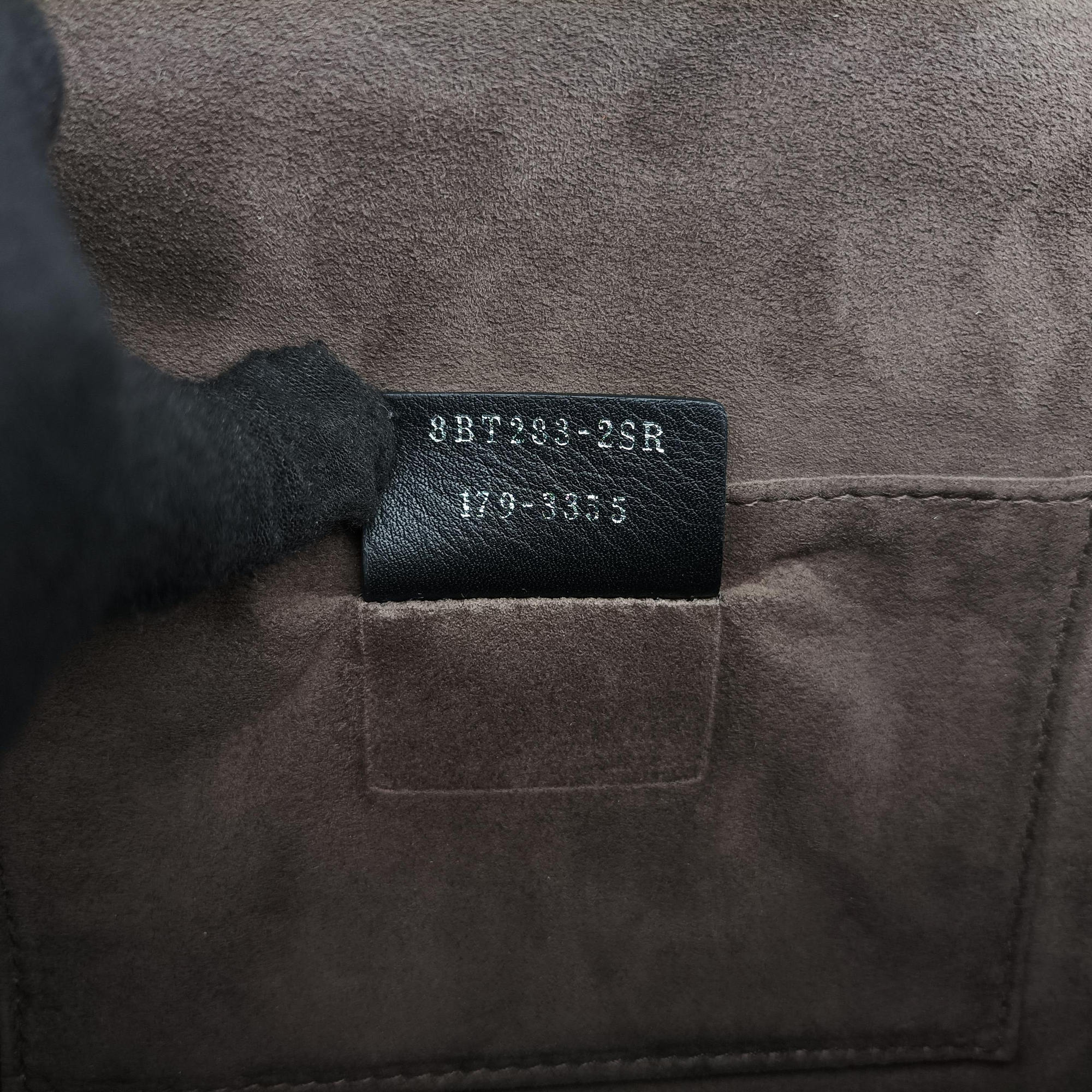 Pre-owned Fendi Monster Kan I Black Leather 8BT203 shoulderbag | stylenewstar