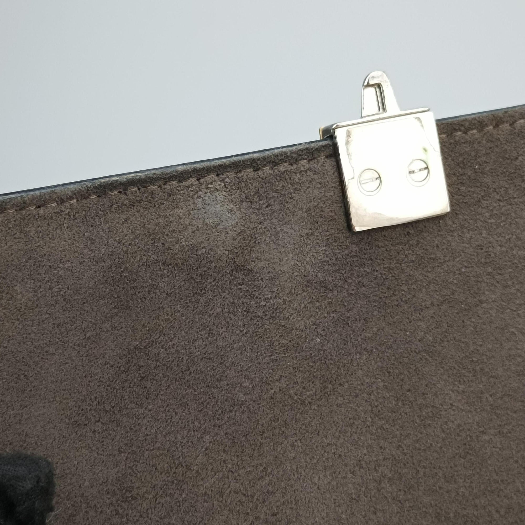Pre-owned Fendi Monster Kan I Black Leather 8BT203 shoulderbag | stylenewstar