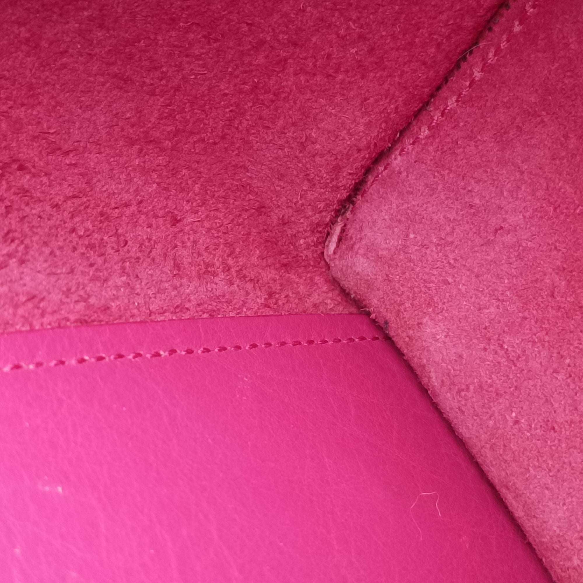 Pre-owned Yves Saint Laurent Y Ligne Petit Cabas Rose Leather 311210 shoulderbag | stylenewstar