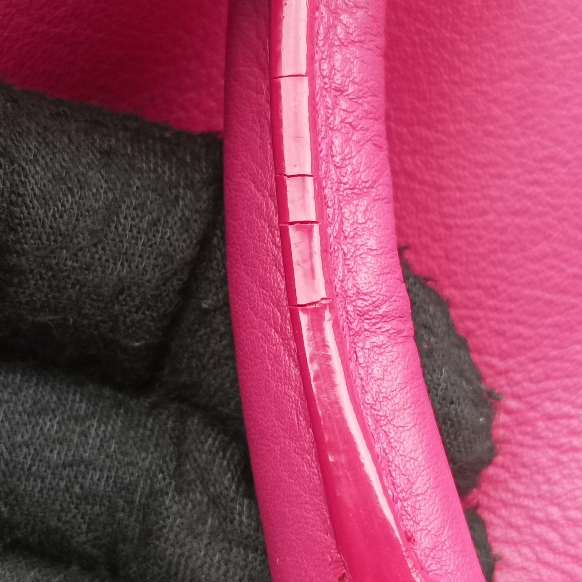 Pre-owned Yves Saint Laurent Y Ligne Petit Cabas Rose Leather 311210 shoulderbag | stylenewstar