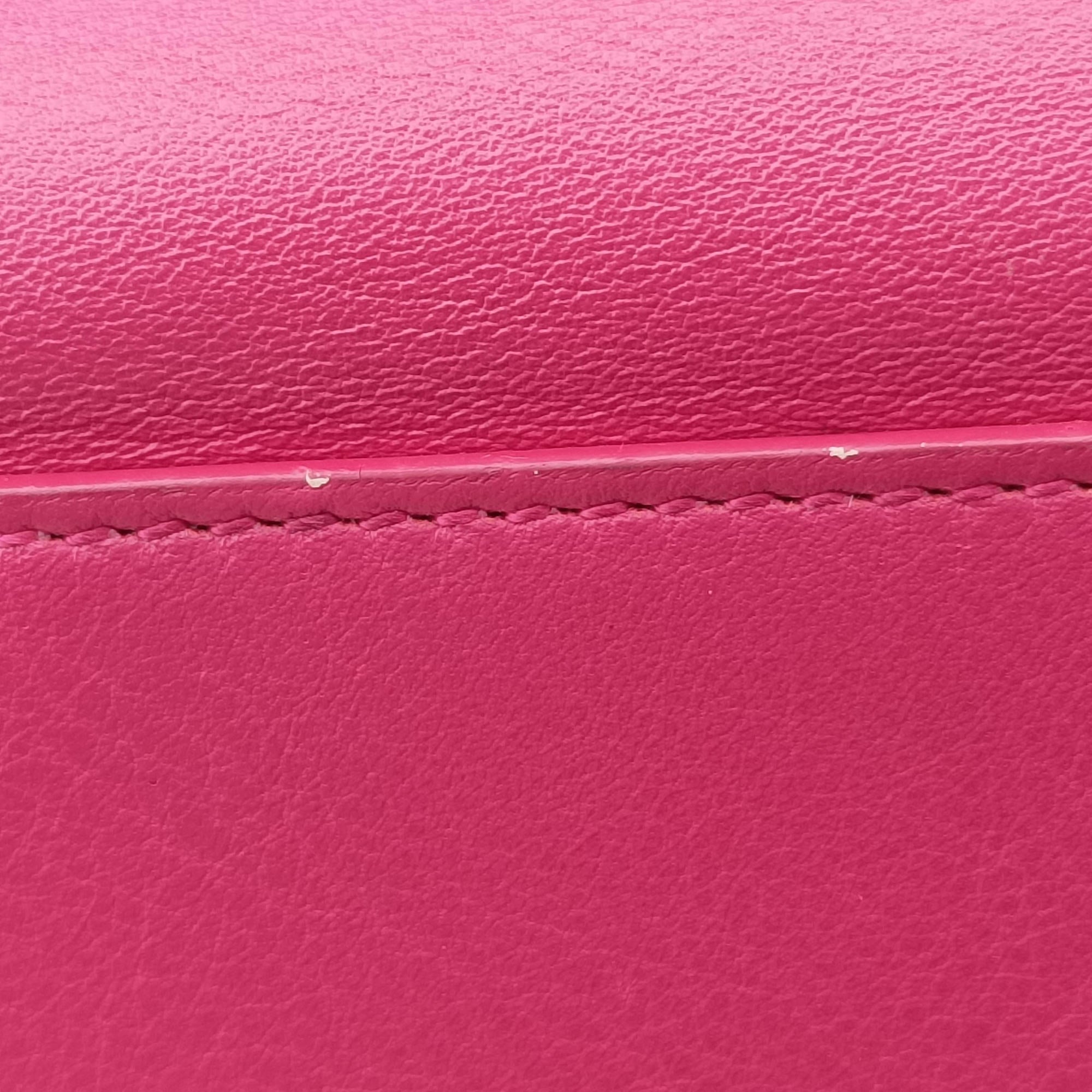 Pre-owned Yves Saint Laurent Y Ligne Petit Cabas Rose Leather 311210 shoulderbag | stylenewstar